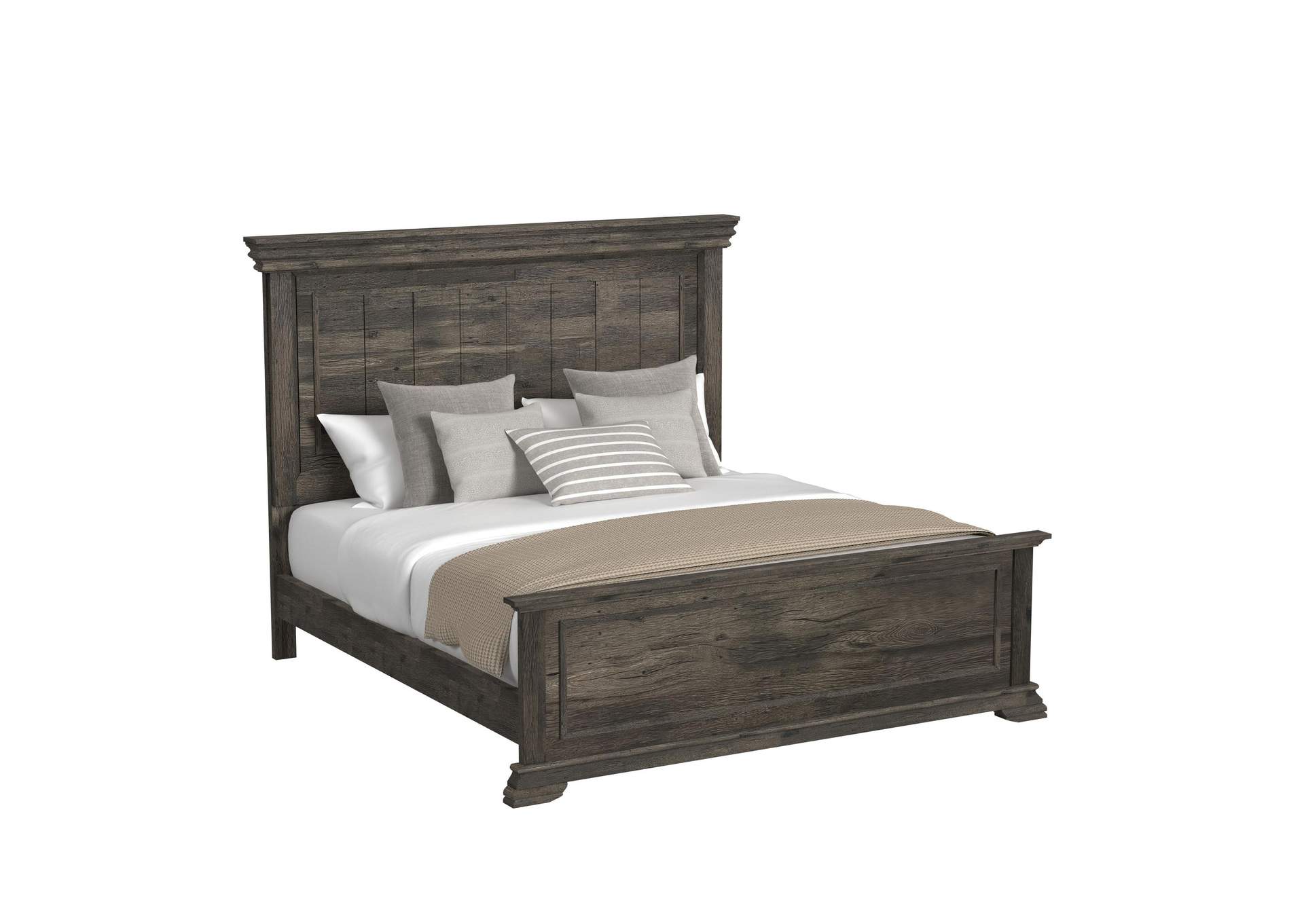 Park Ridge King Panel 3 Piece Bedroom Set In Charcoal image 3