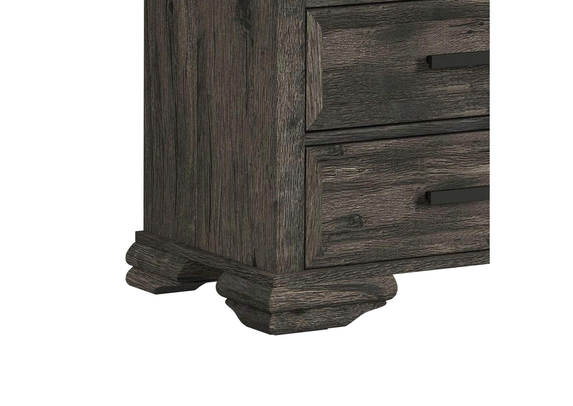 Park Ridge Kit - 82 TV Console With Fireplace Insert In Charcoal image 5