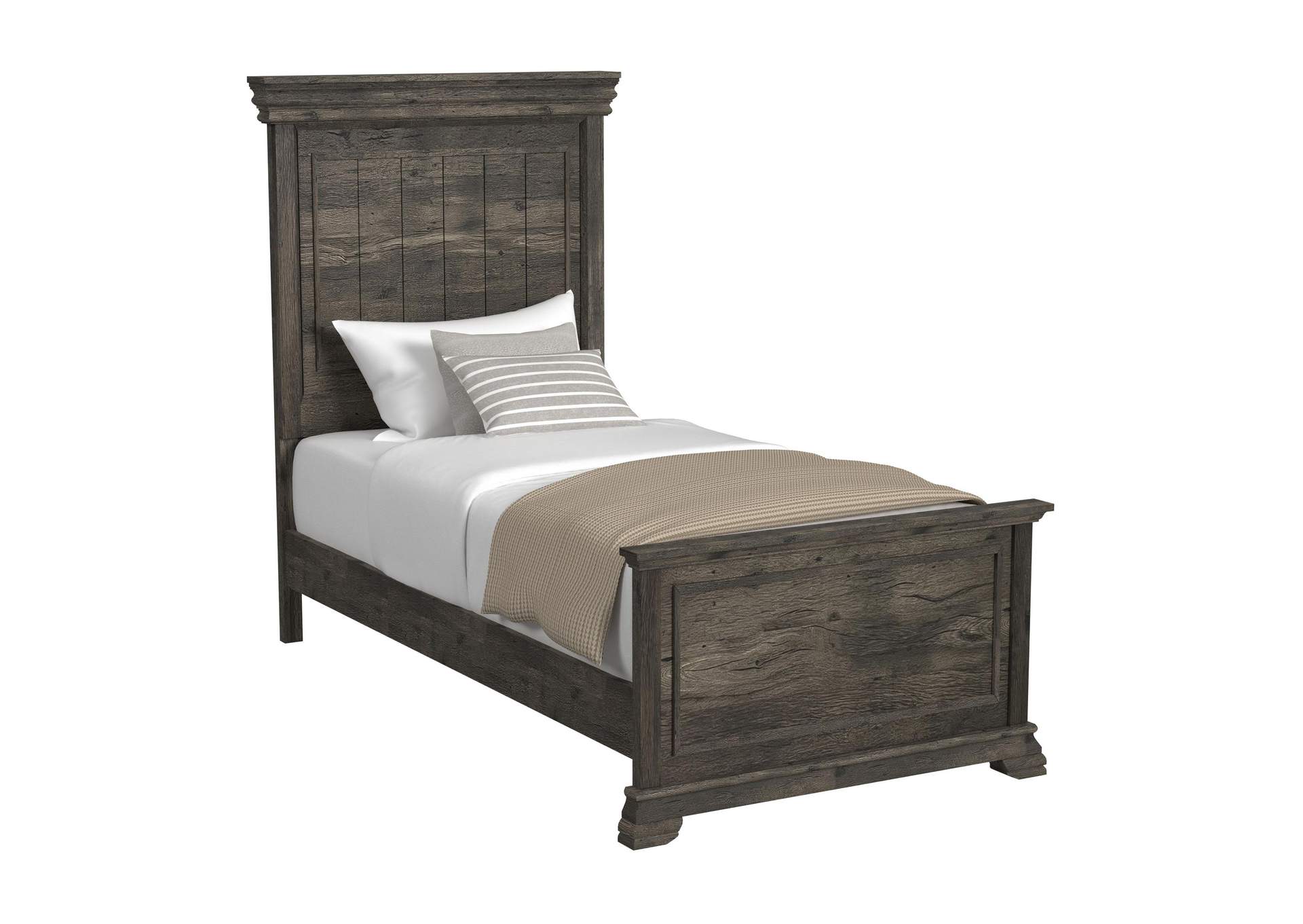 Park Ridge Twin Panel Bed In Charcoal image 3