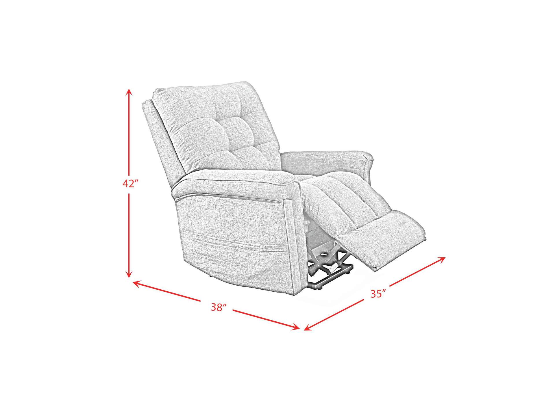 Pecos Power Motion Lift Chair In 15337 - 2 Ribbit Charcoal image 6