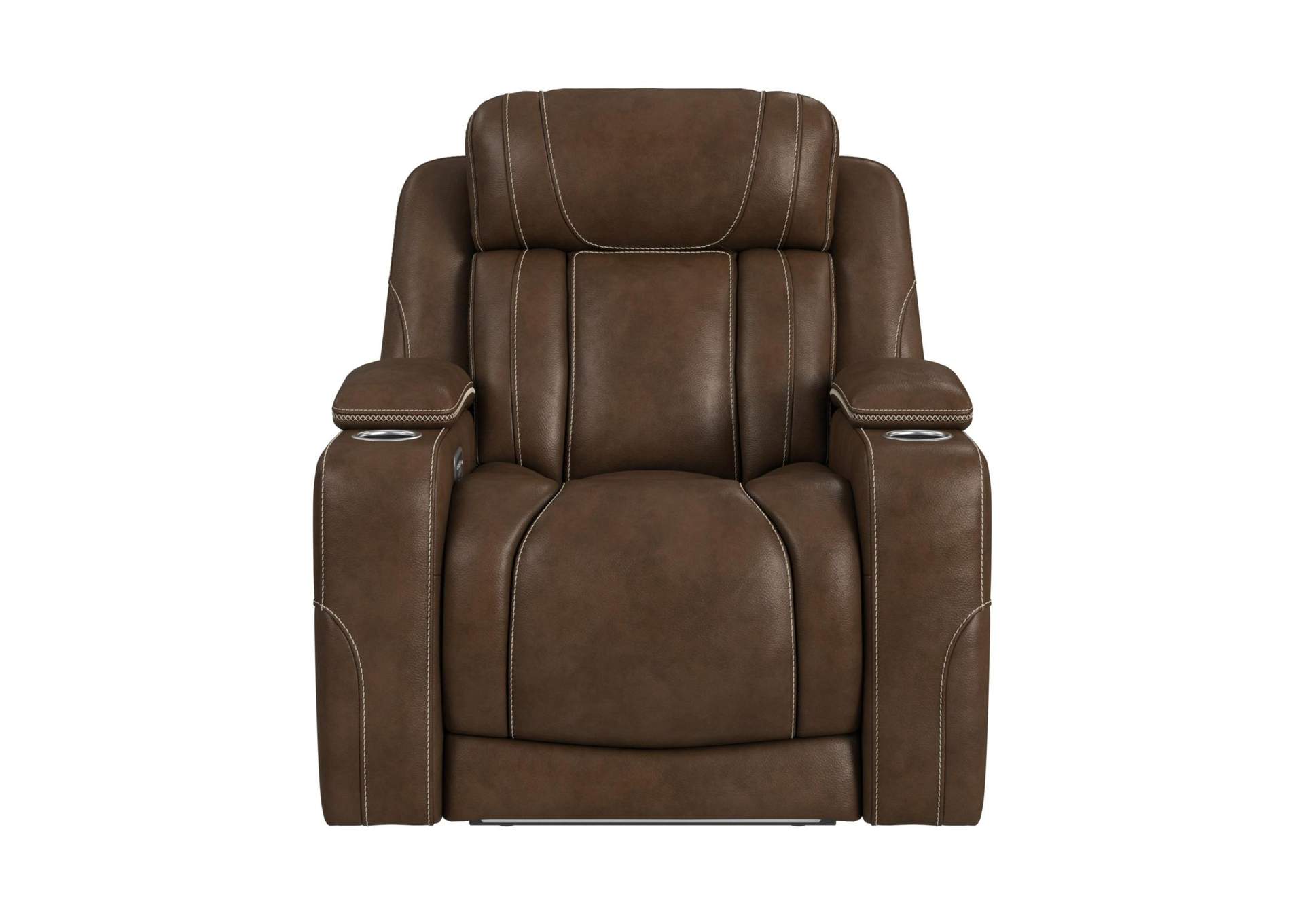 Phantom P3 Recliner With 7 Color Ledin Leather Gel Umber image 17