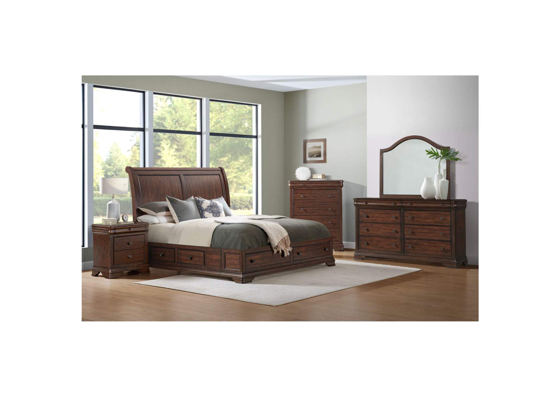 Phillipe 8 - Drawer Dresser In Cherry image 1