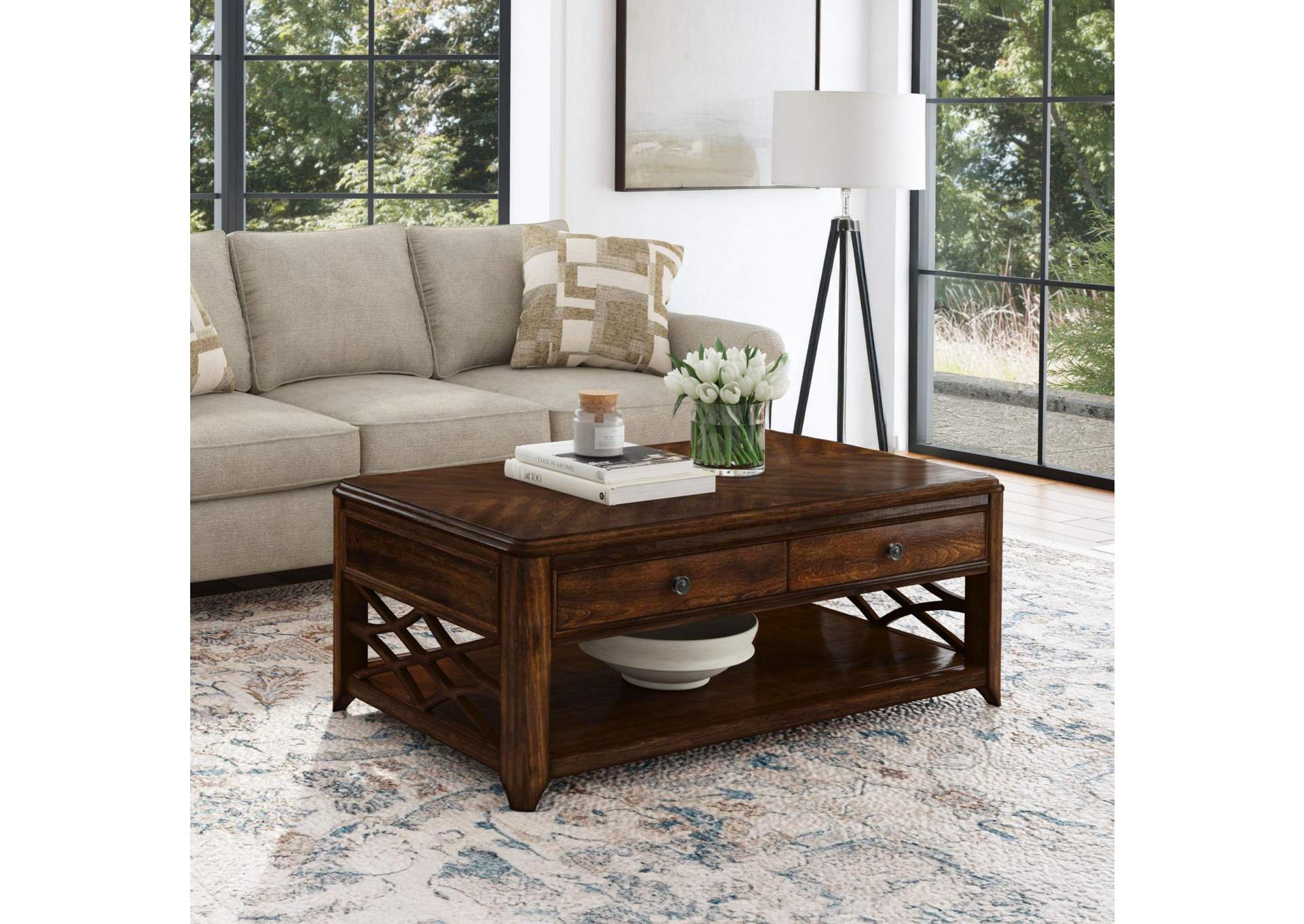 Phillipe Lift - Top Coffee Table In Cherry image 1