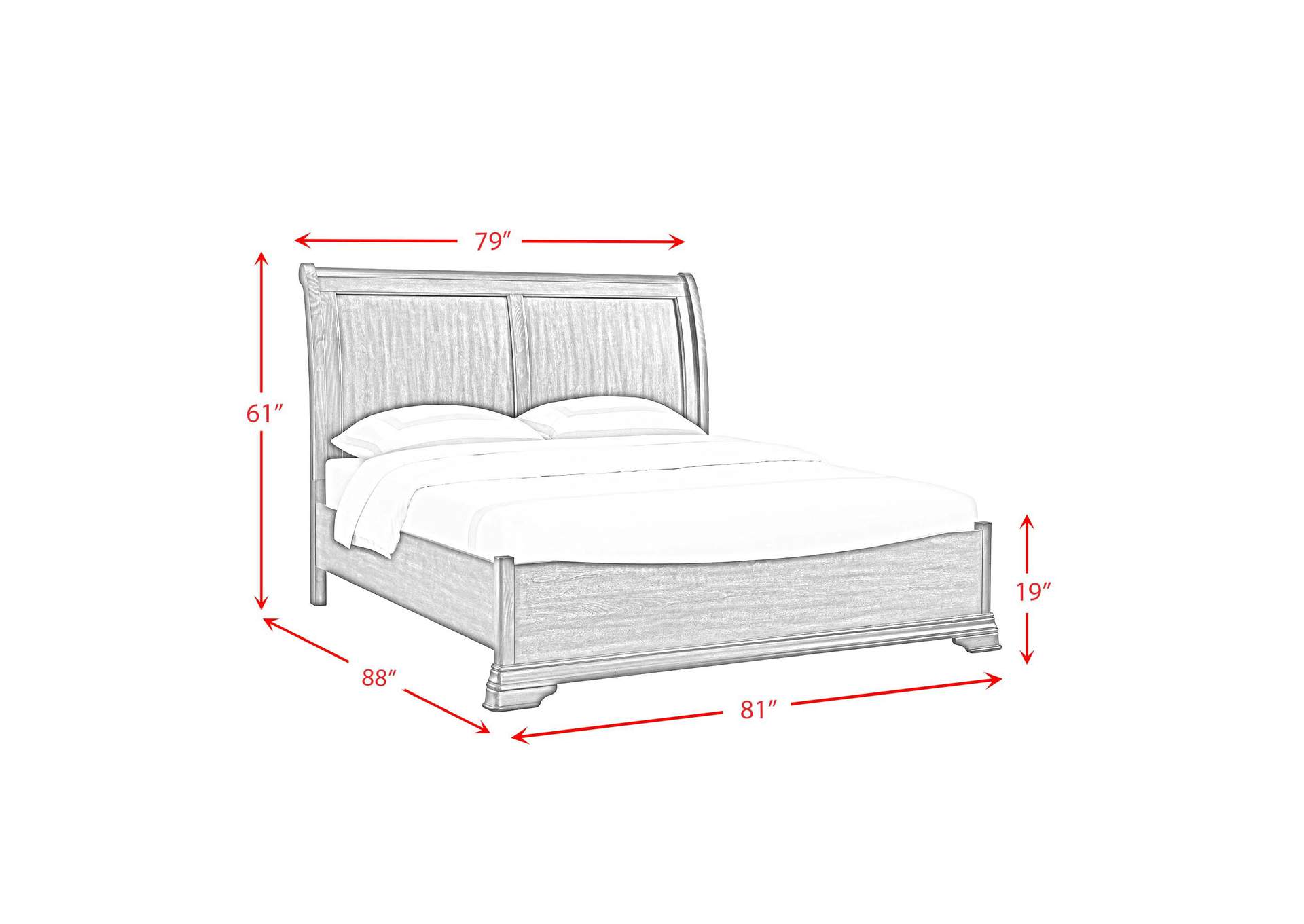 Phillipe King Bed In Cherry image 5