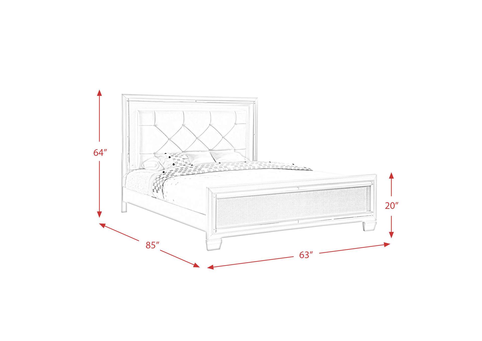 Platinum Queen Panel Bed image 5