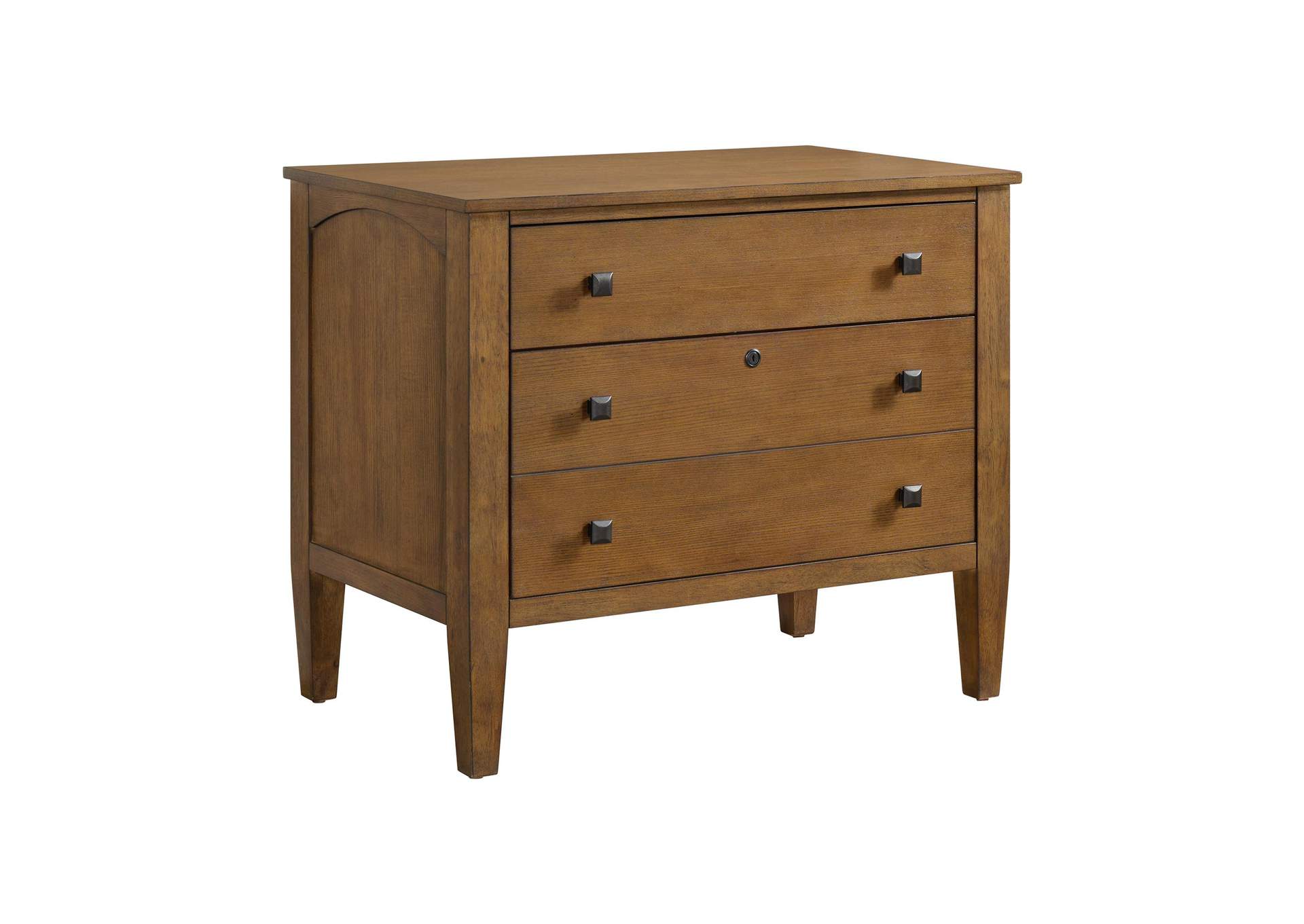 Portico File Cabinet In Brown Oak image 3
