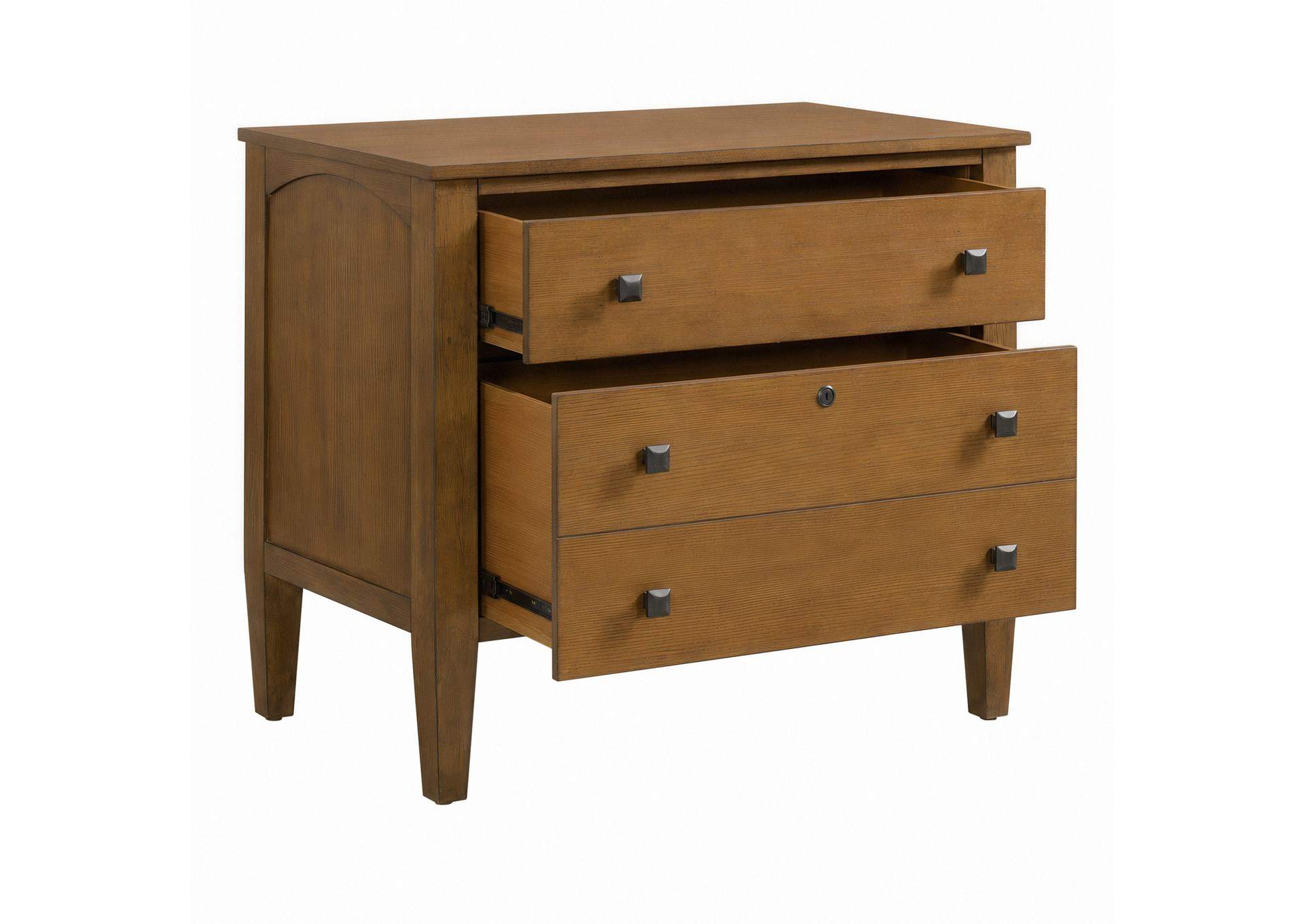 Portico File Cabinet In Brown Oak image 10