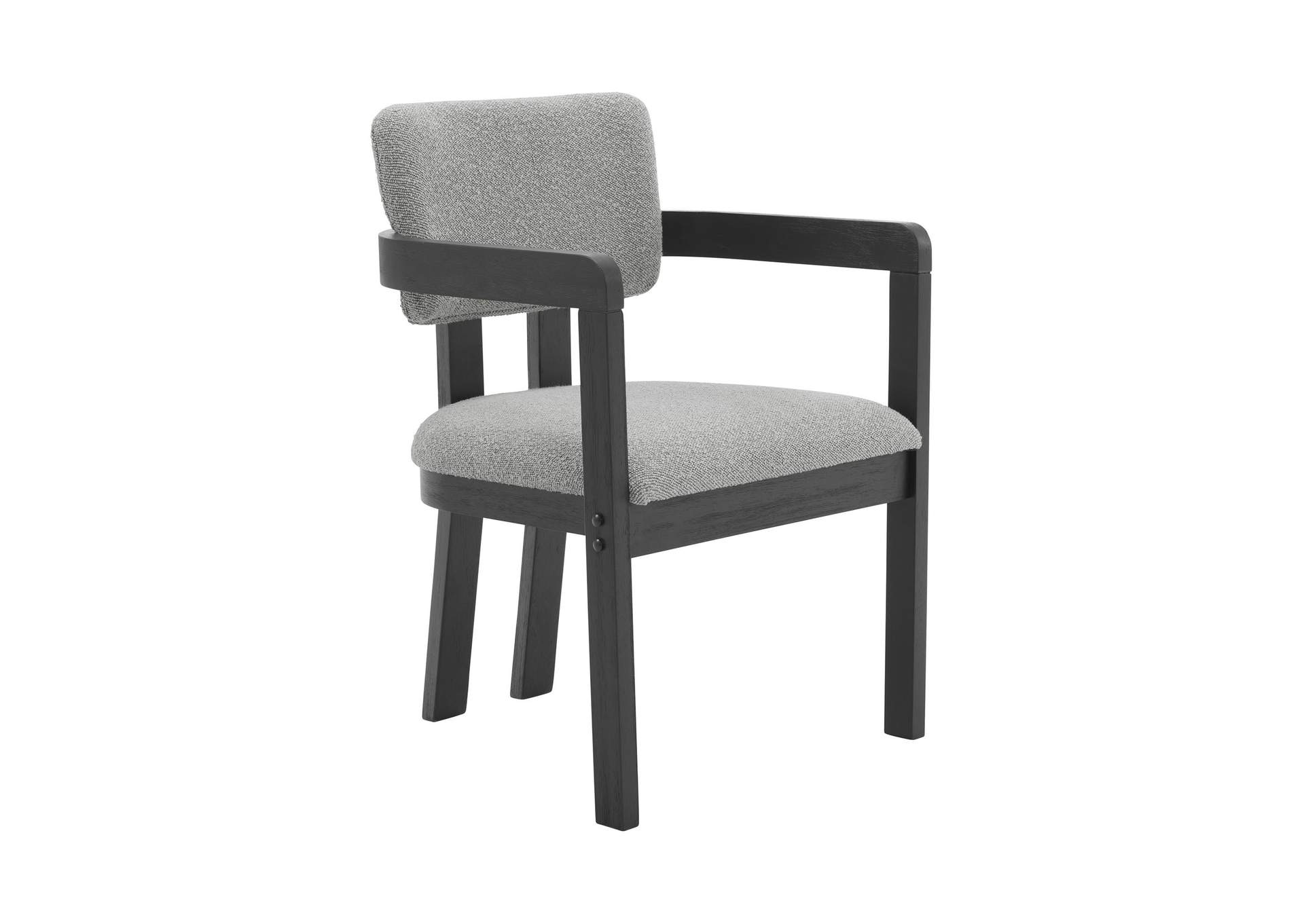Portland Arm Chair With Grey Fabric Pgy1113 - 4 In Black 2 Per Carton image 6
