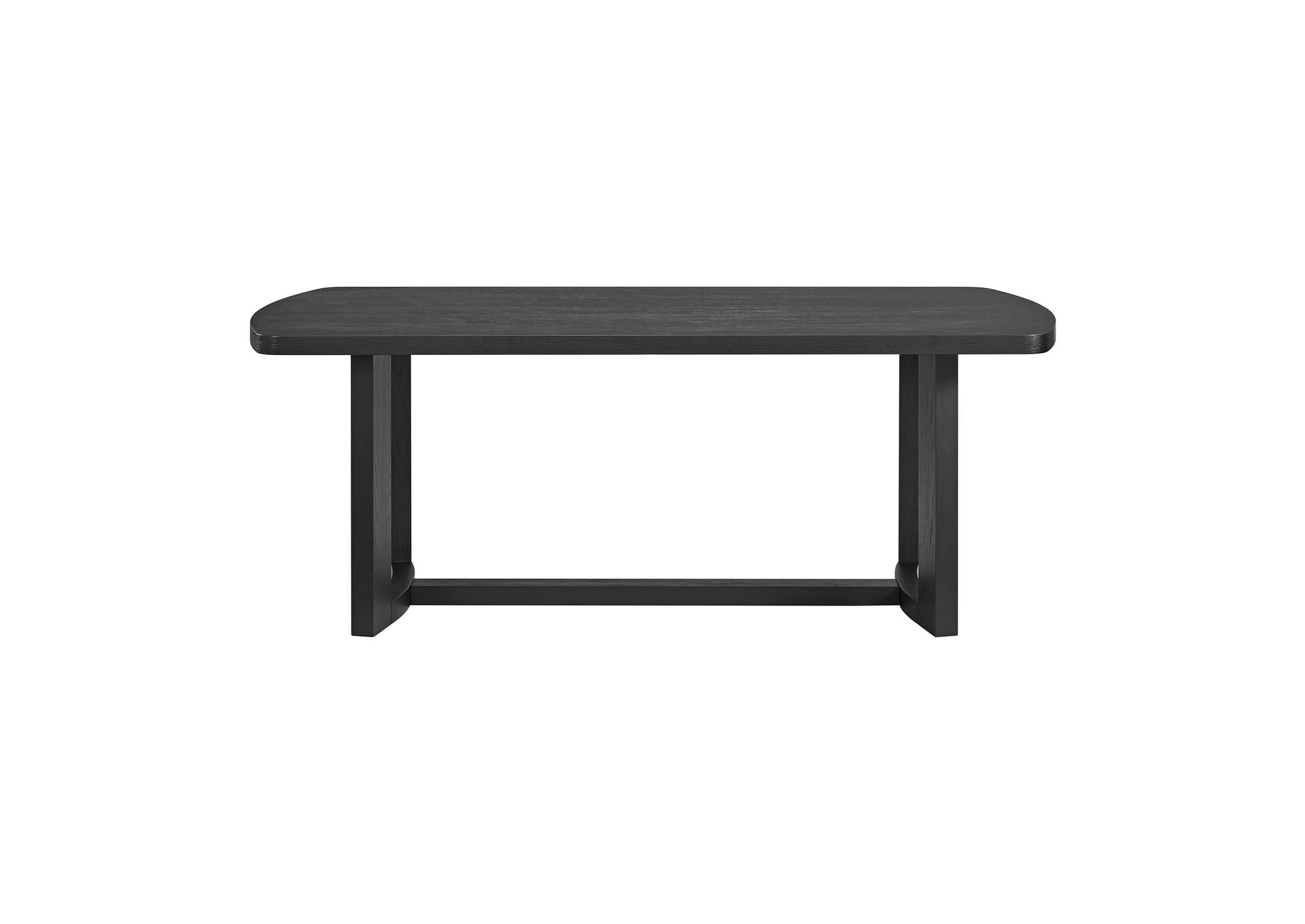 Portland Rectangular Dining Table In Black image 4
