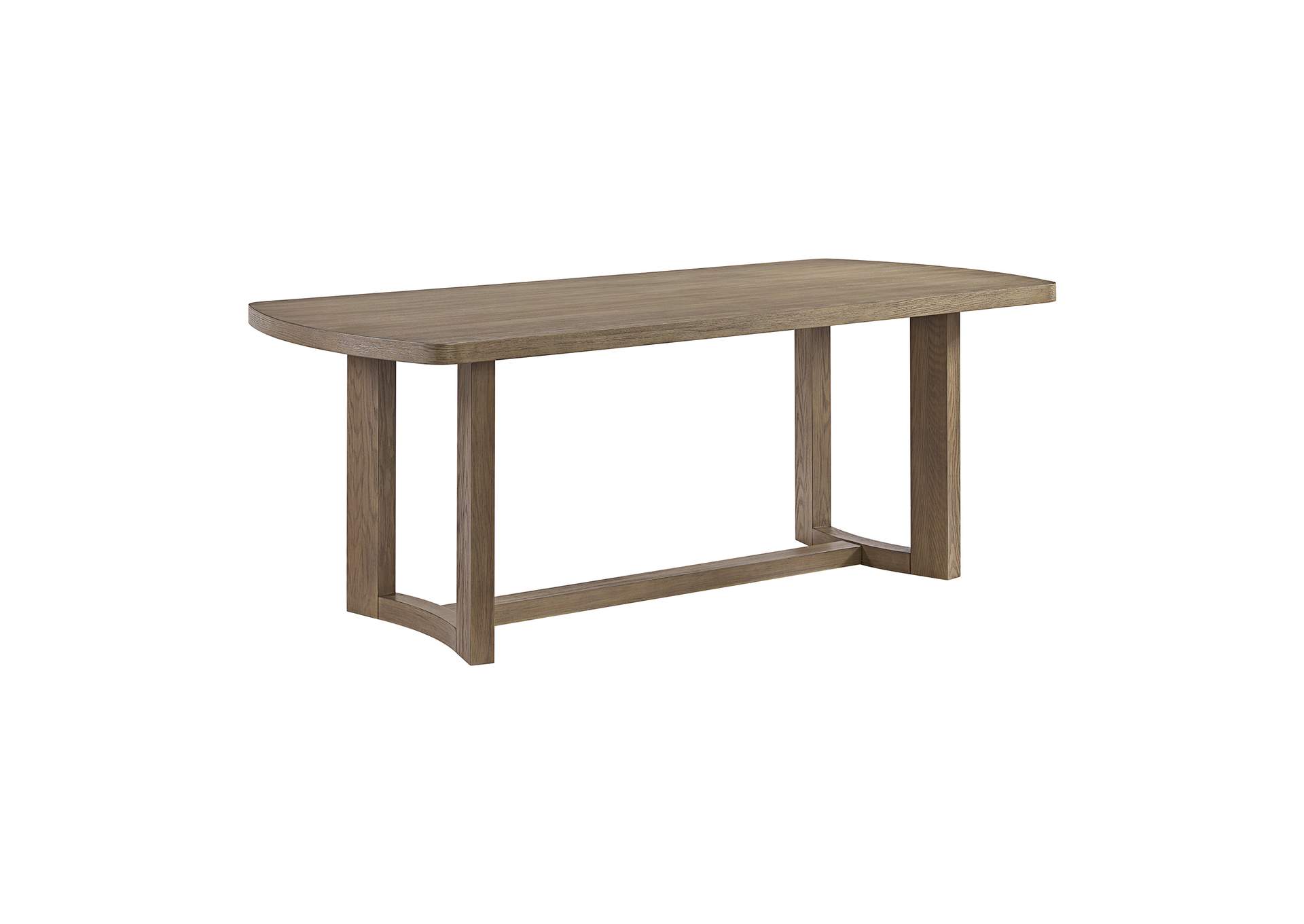 Portland Rectangular Dining Table In Grey image 3