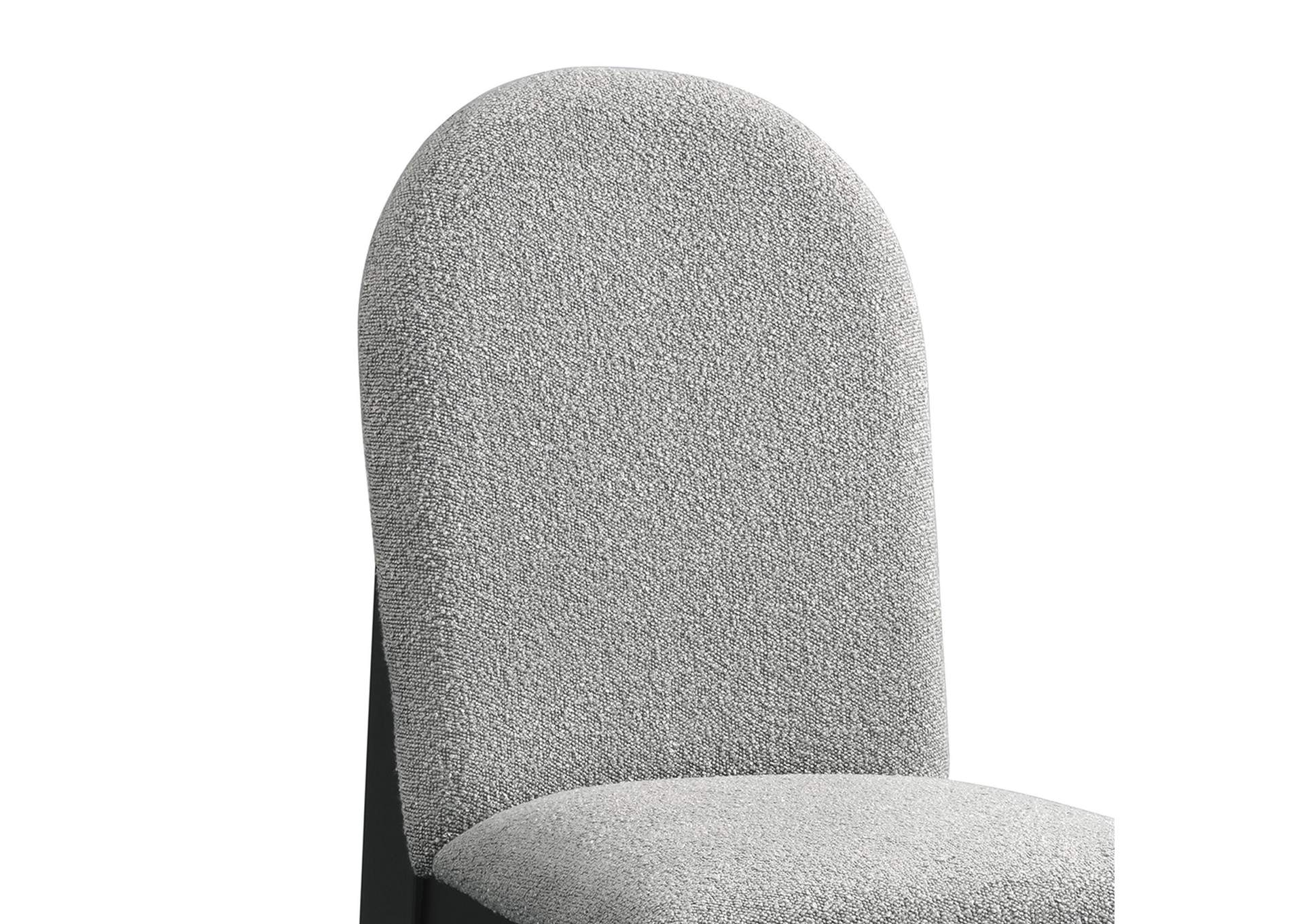 Portland Round Back Side Chair With Grey Fabric Pgy1113 - 4 In Black 2 Per Carton image 7
