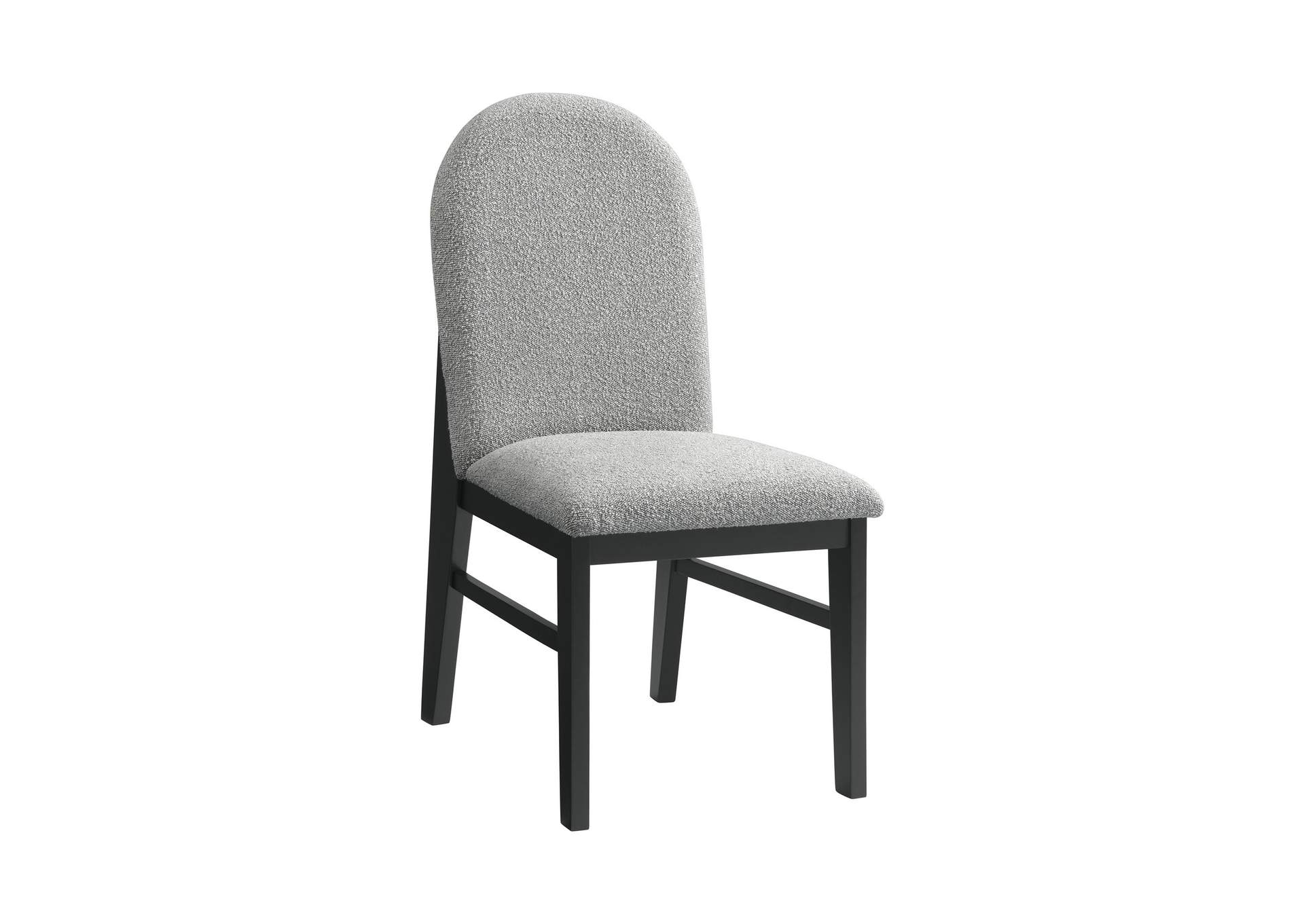 Portland Round Back Side Chair With Grey Fabric Pgy1113 - 4 In Black 2 Per Carton image 8