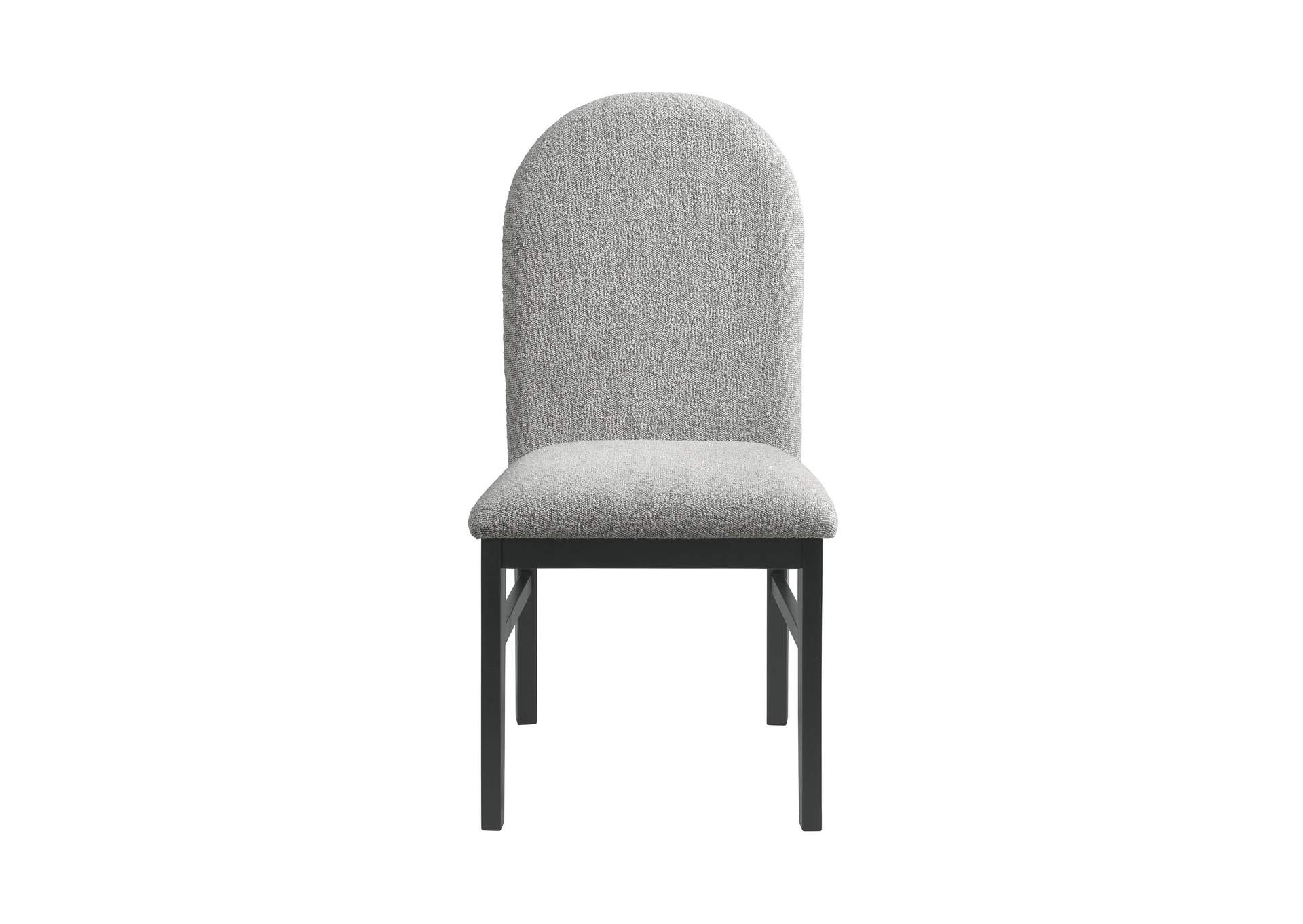 Portland Round Back Side Chair With Grey Fabric Pgy1113 - 4 In Black 2 Per Carton image 9