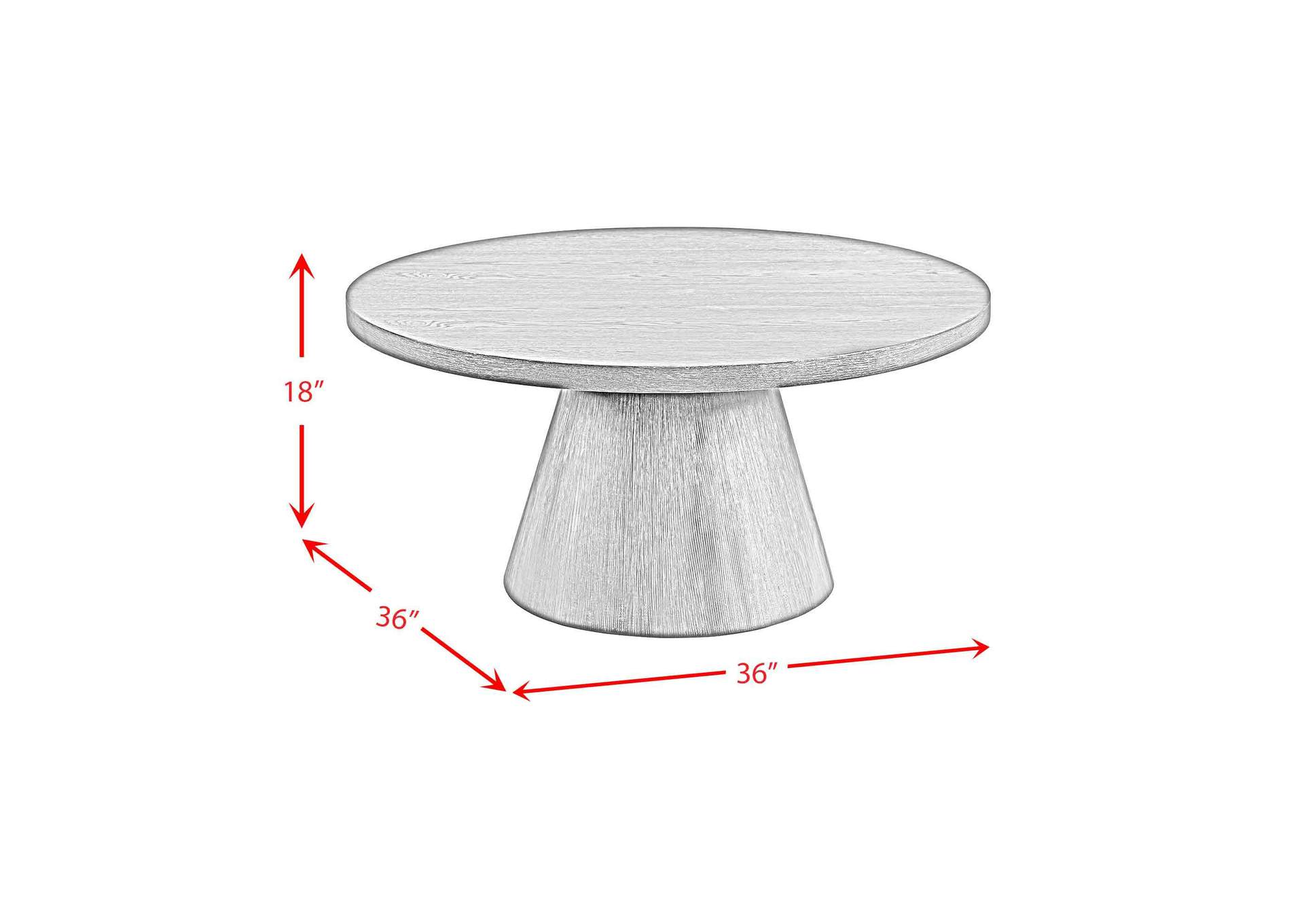 Portland Round Coffee Table In Natural image 5