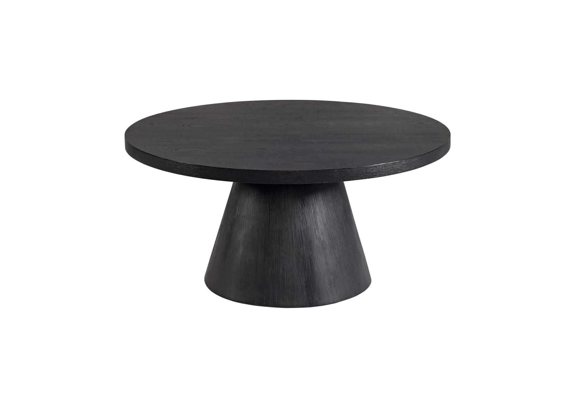 Portland Round Coffee Table In Black image 6