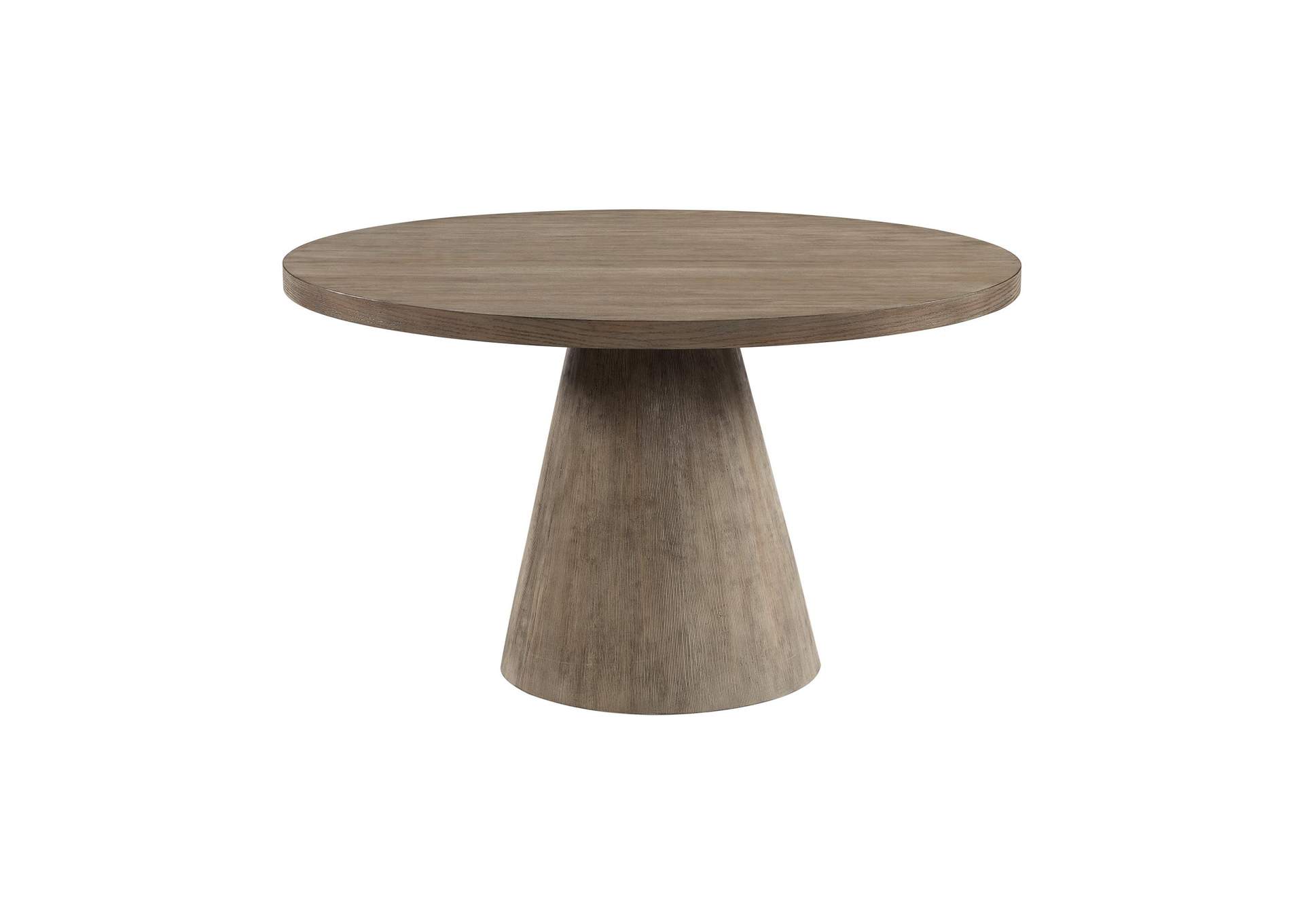 Portland Round Dining Table In Grey image 6