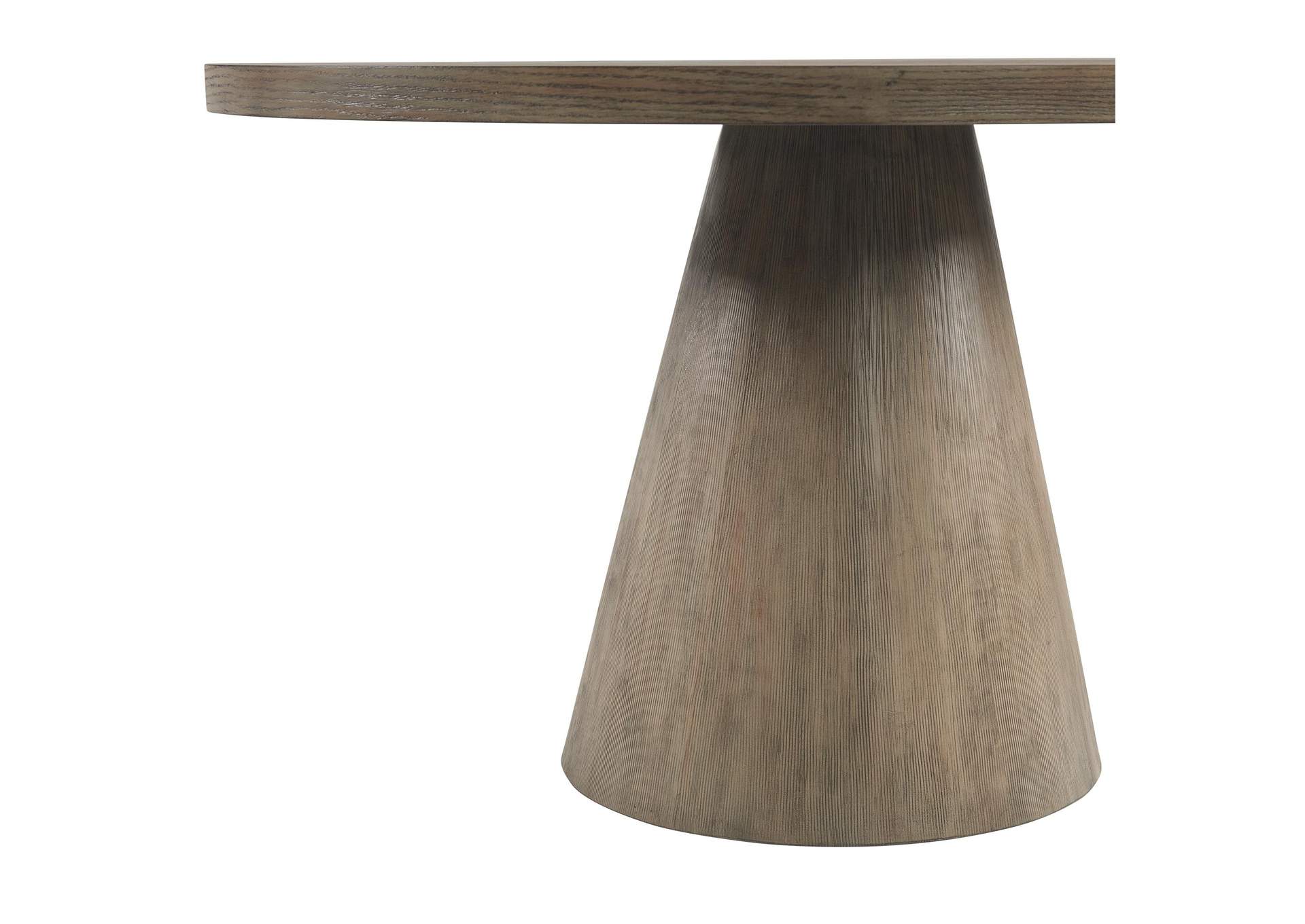 Portland Round Dining Table In Grey image 4
