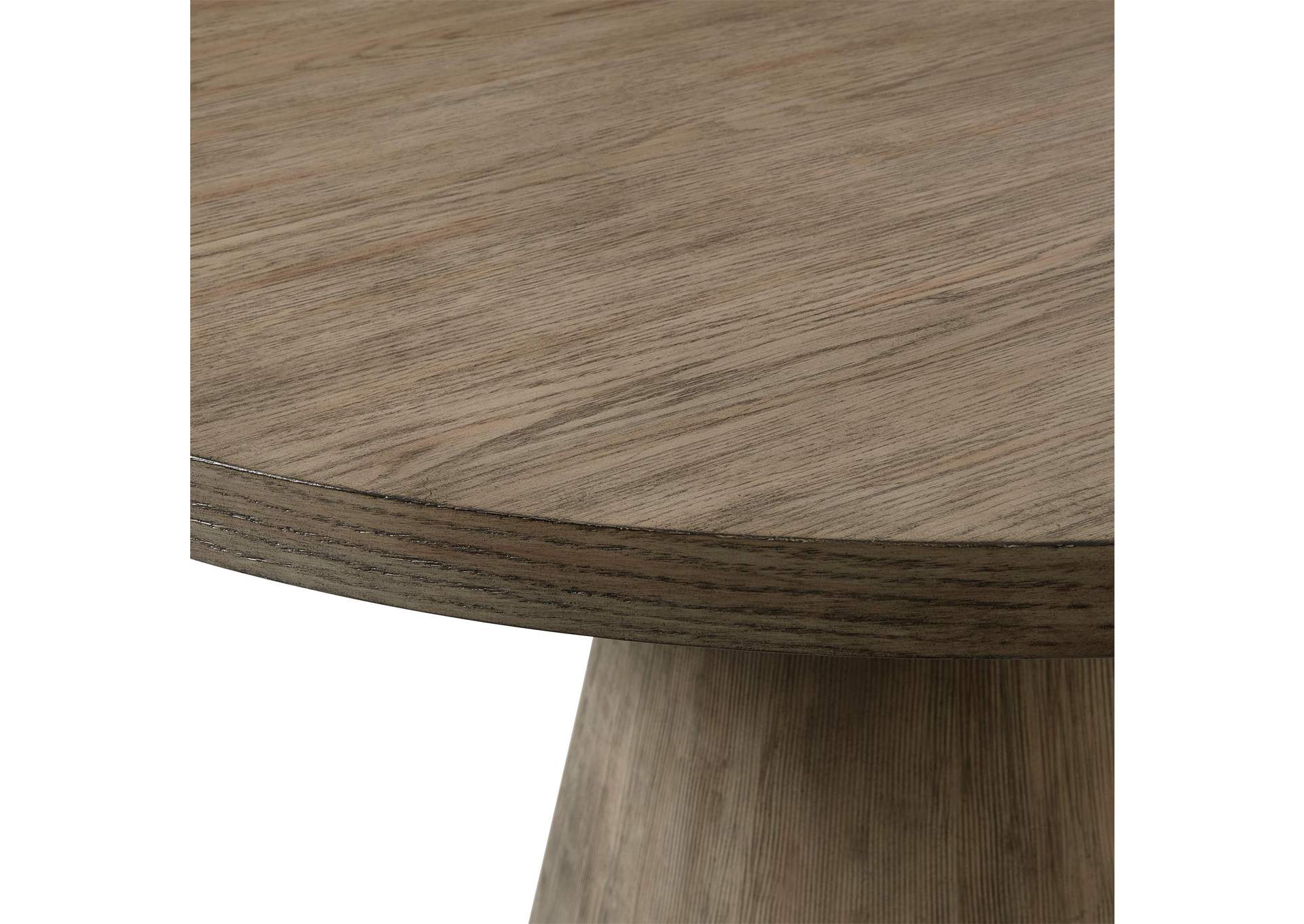 Portland Round Dining Table In Grey image 3