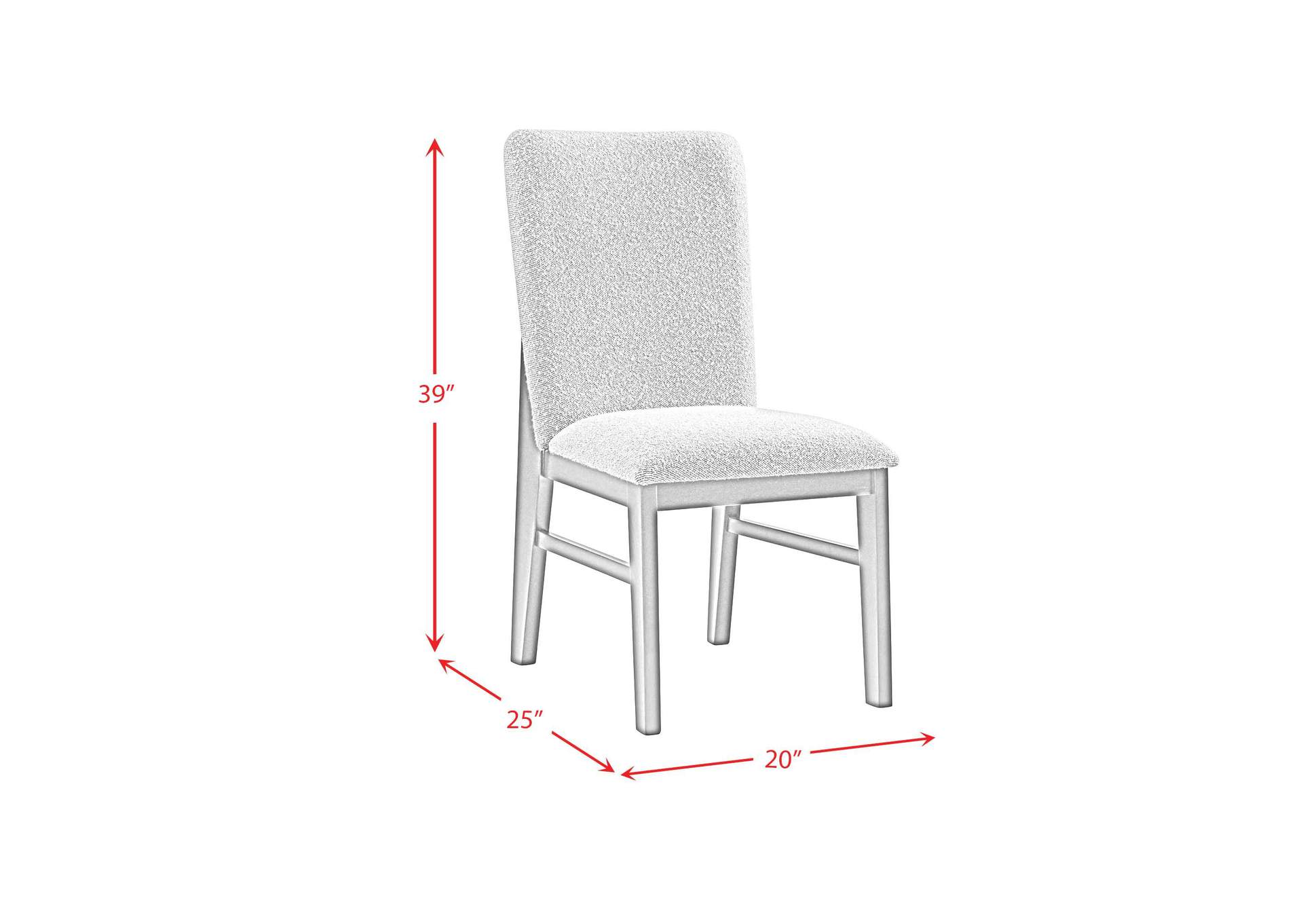 Portland Side Chair With Grey Fabric Pgy1113 - 4 In Black 2 Per Carton image 8