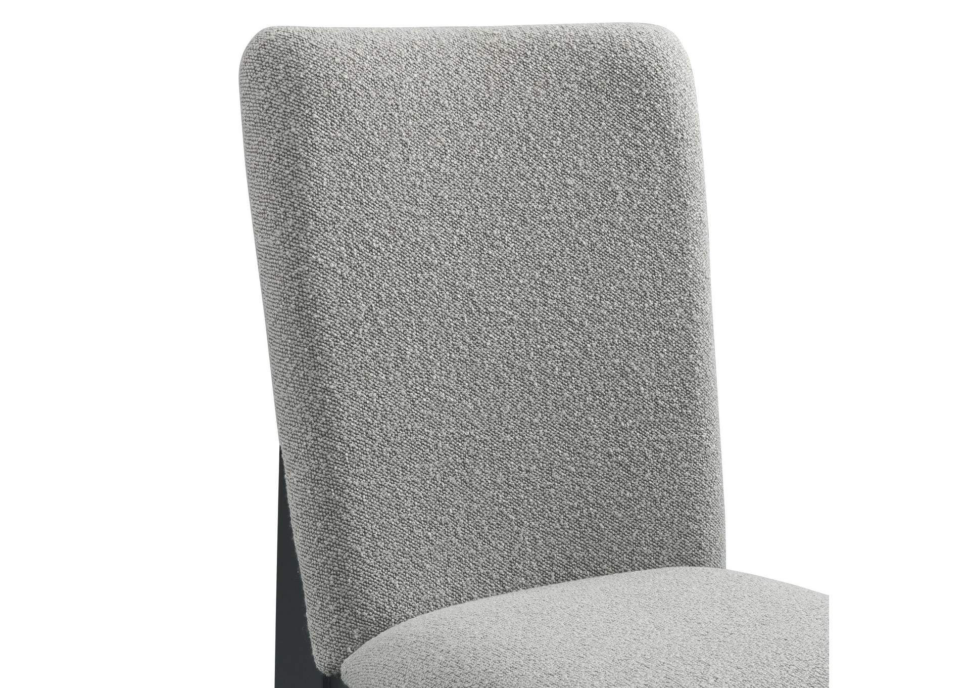 Portland Side Chair With Grey Fabric Pgy1113 - 4 In Black 2 Per Carton image 5