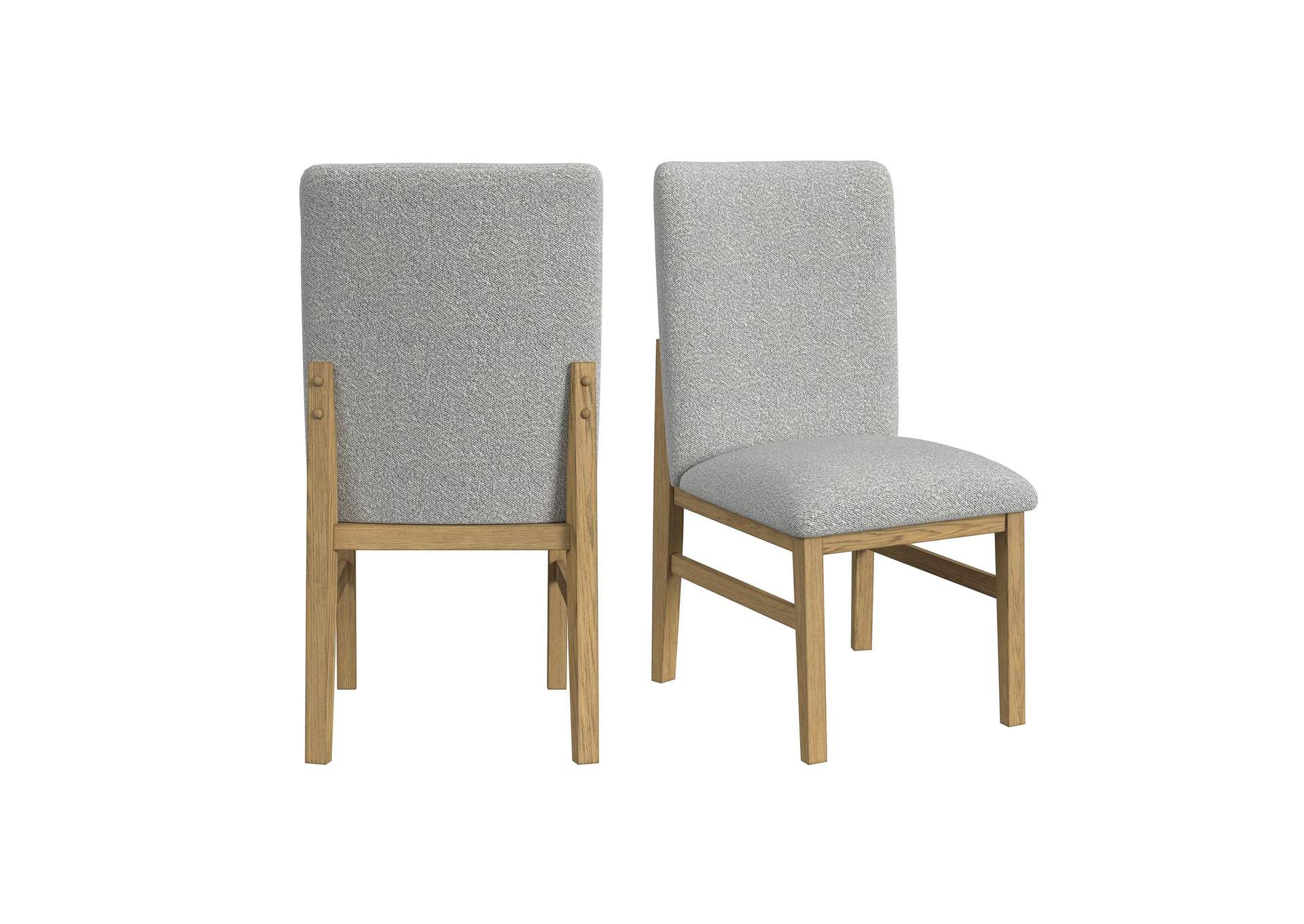 Portland Side Chair With Grey Fabric Pgy1113 - 4 In Natural 2 Per Carton image 3