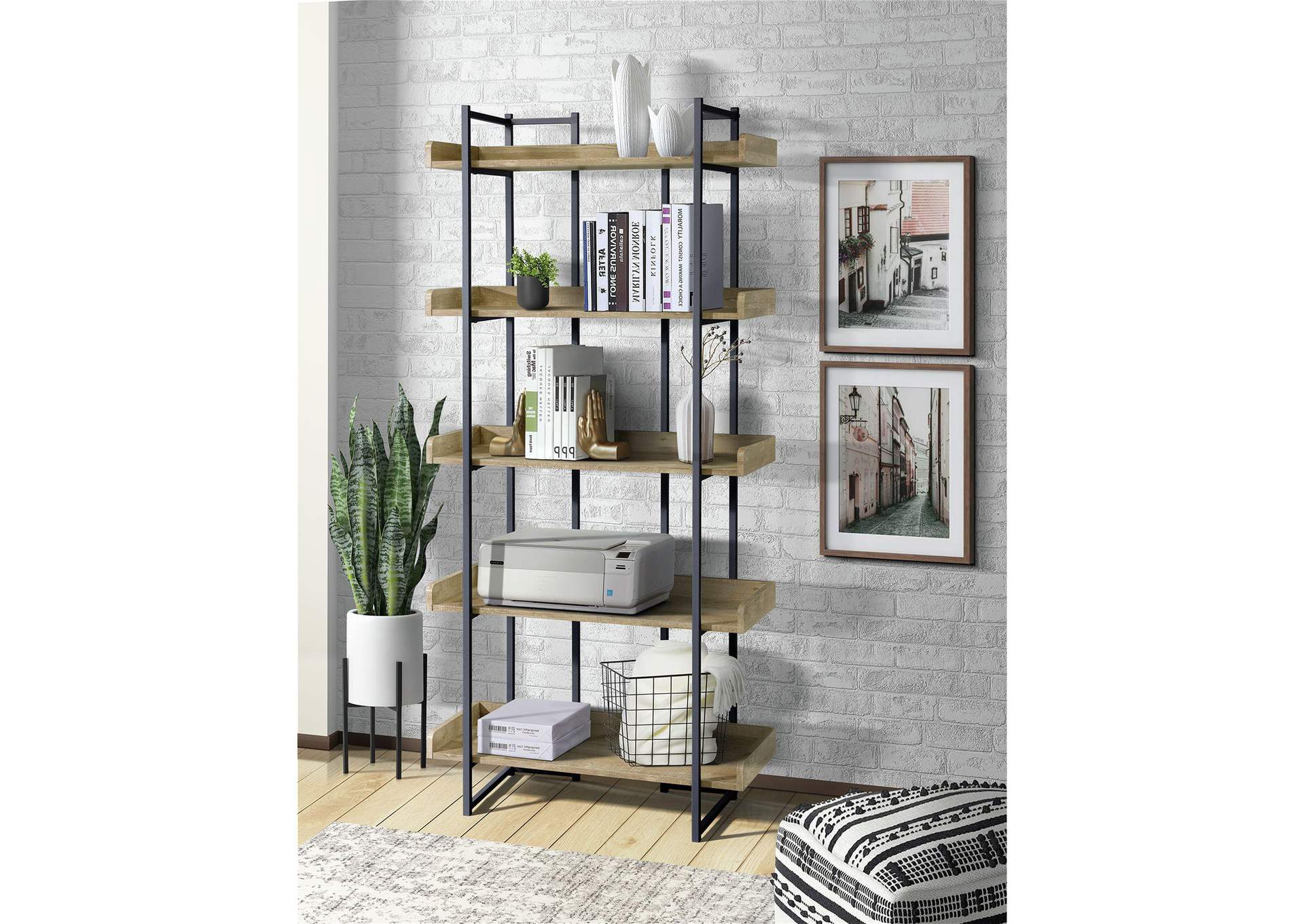 Preston Bookshelf Oak image 1