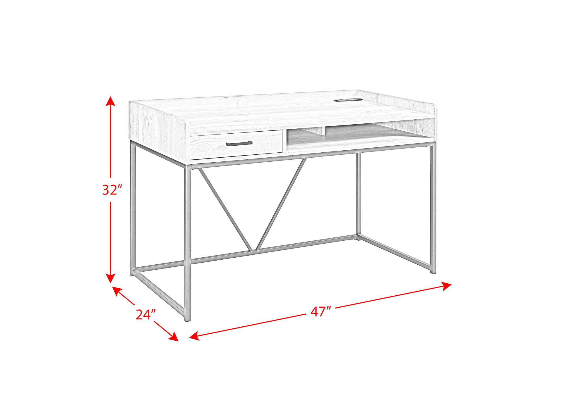 Preston Desk - Espresso image 7
