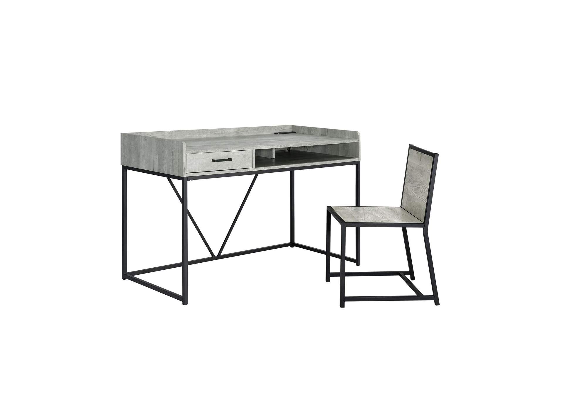 Preston Desk Chair In Grey image 14