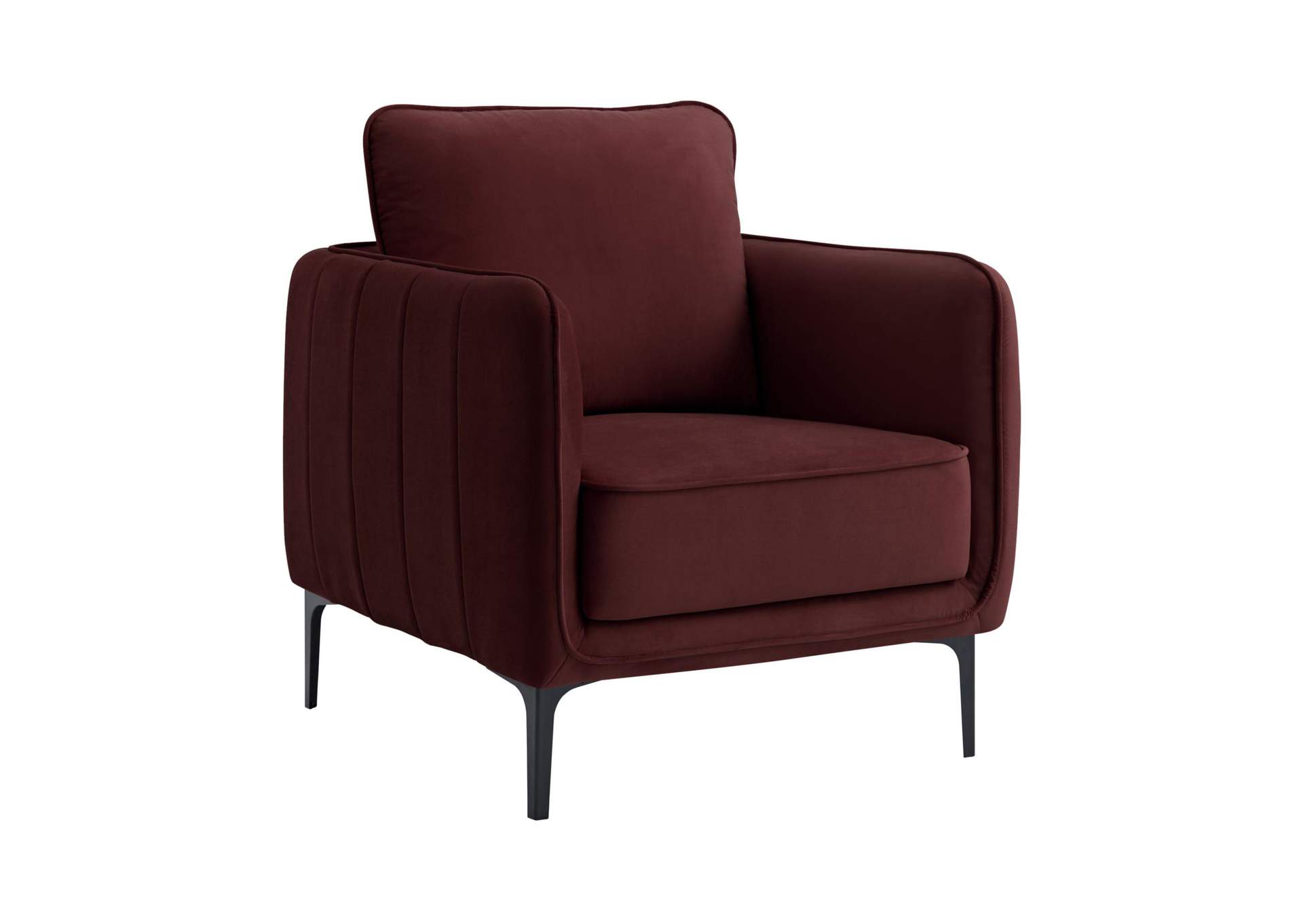 Rae Chair In Lavish 152 Berry Velvet image 3