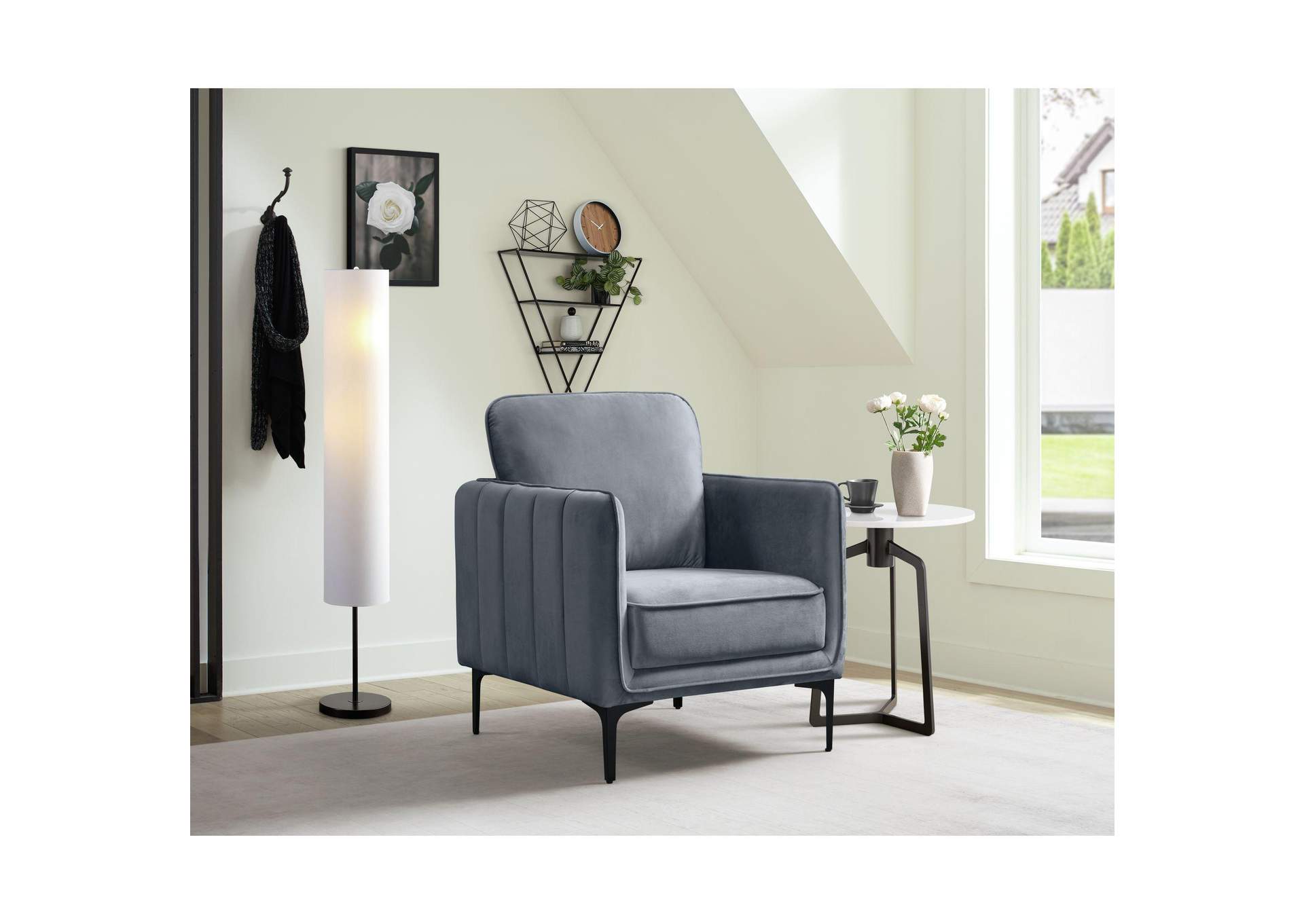 Rae Chair In Lavish 152 Blue Velvet image 1