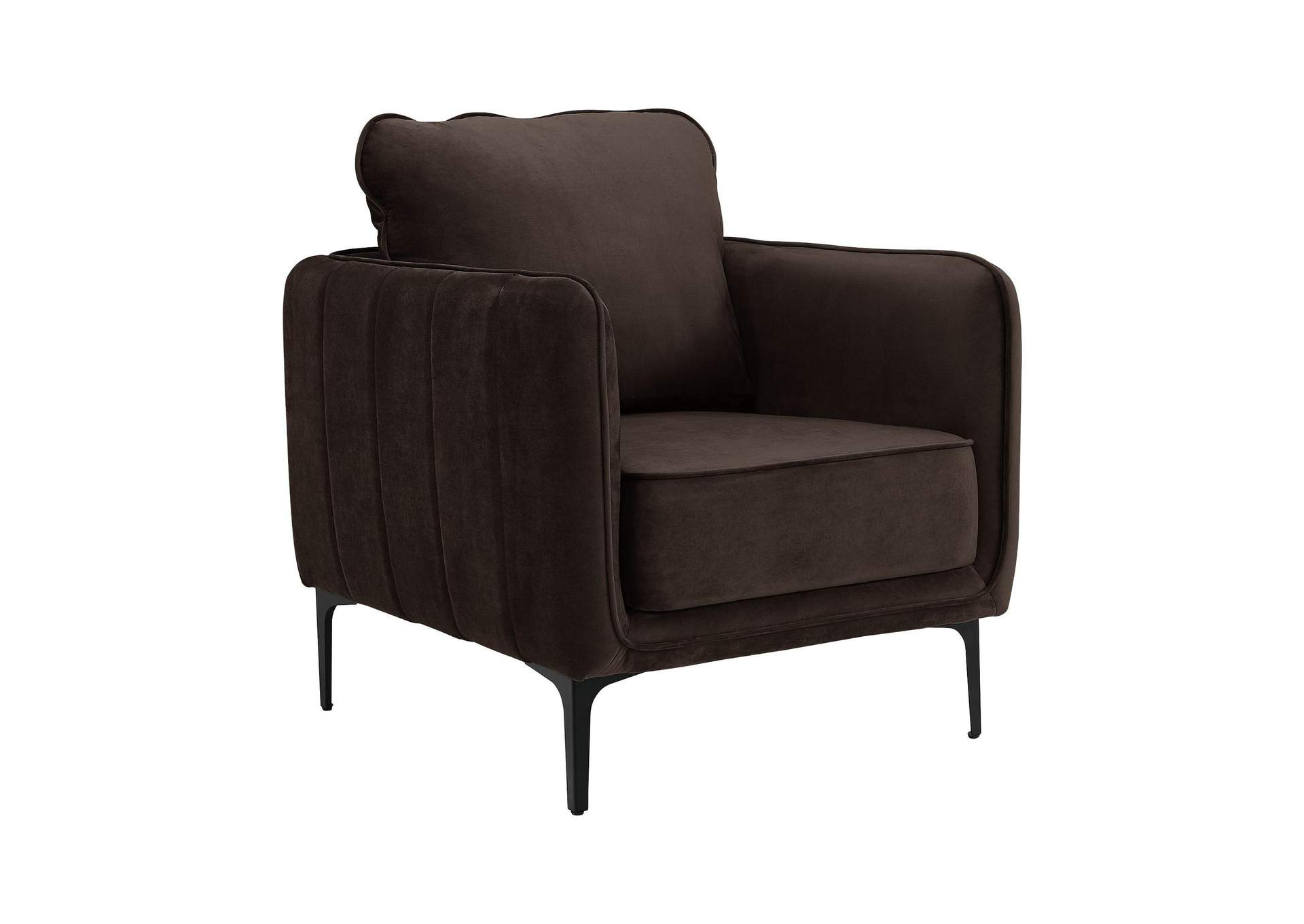 Rae Chair In Lavish 152 Chocolate Velvet image 3