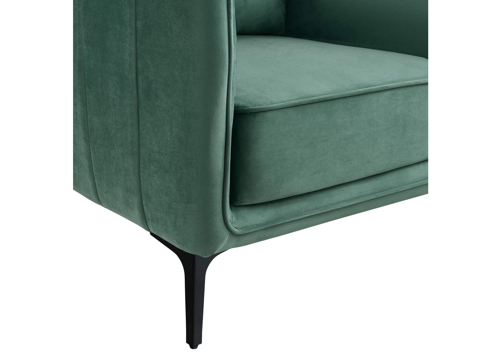 Rae Chair In Lavish 152 Green Velvet image 4