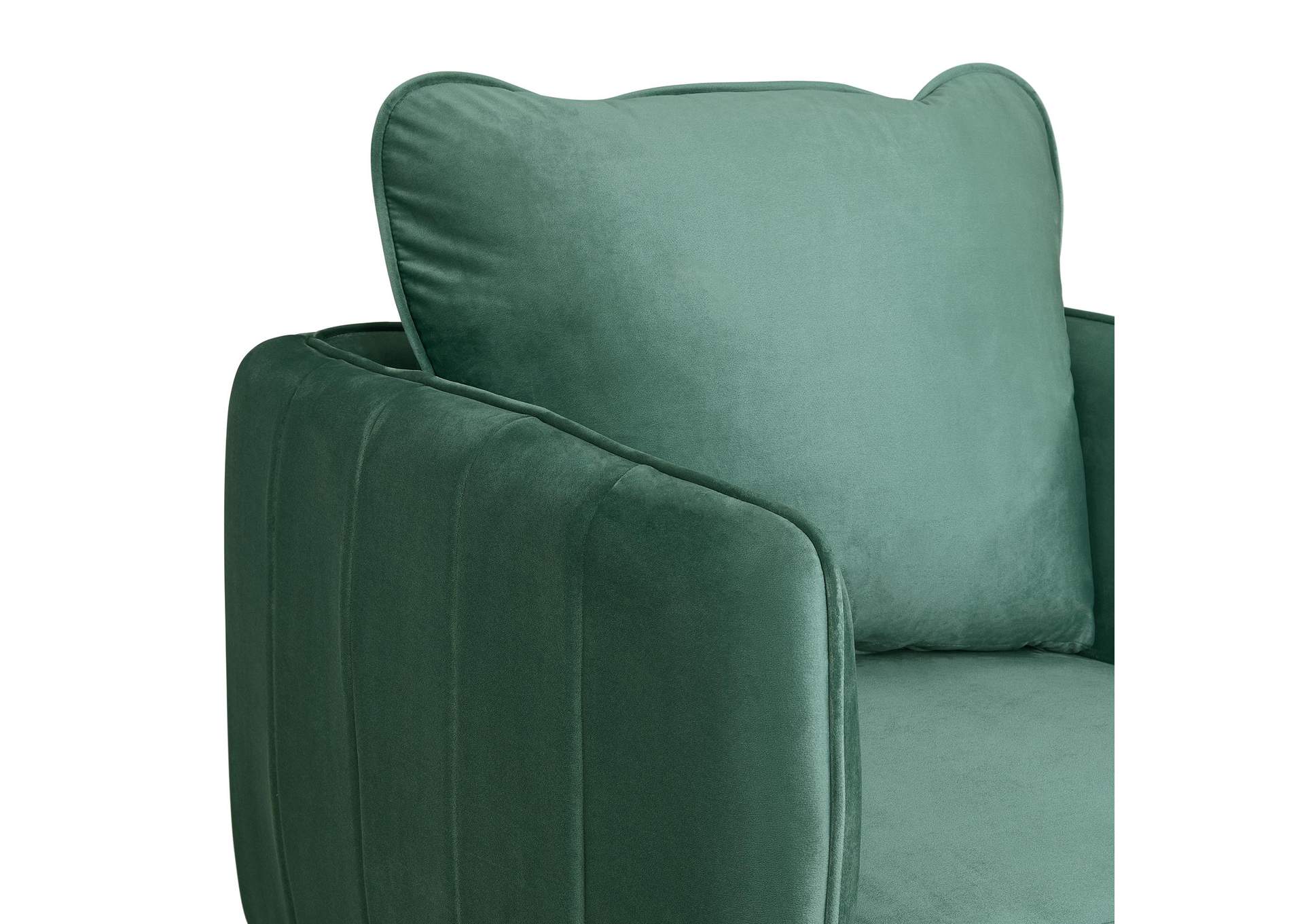 Rae Chair In Lavish 152 Green Velvet image 3