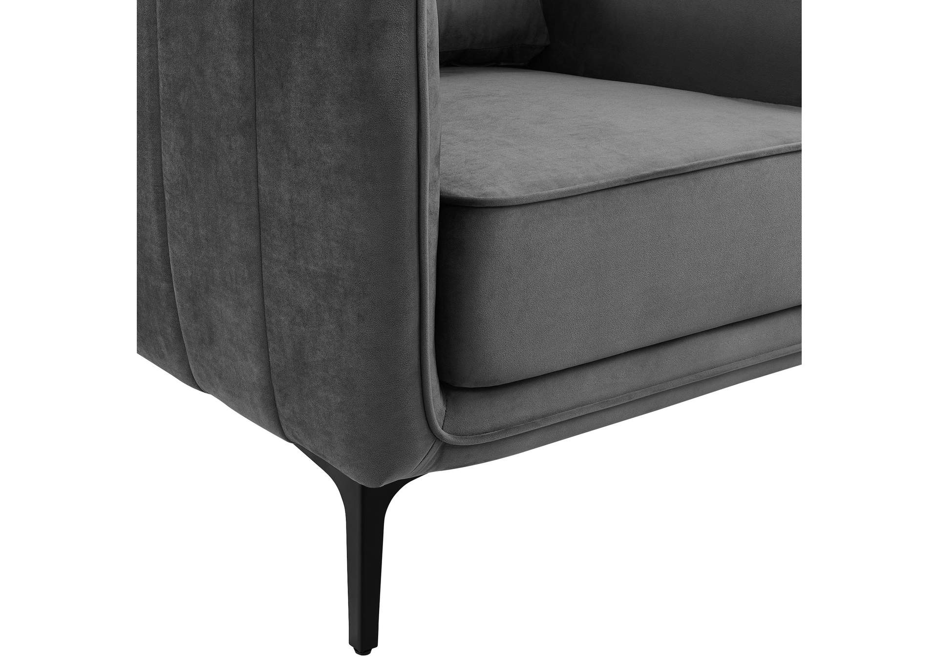 Rae Chair In Lavish 152 Grey Velvet image 4