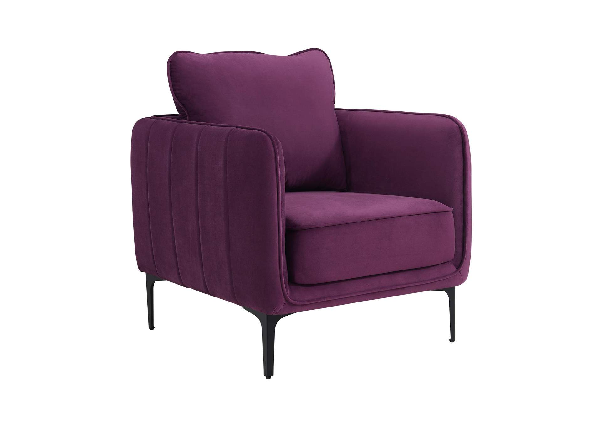 Rae Chair In Lavish 152 Purple Velvet image 5