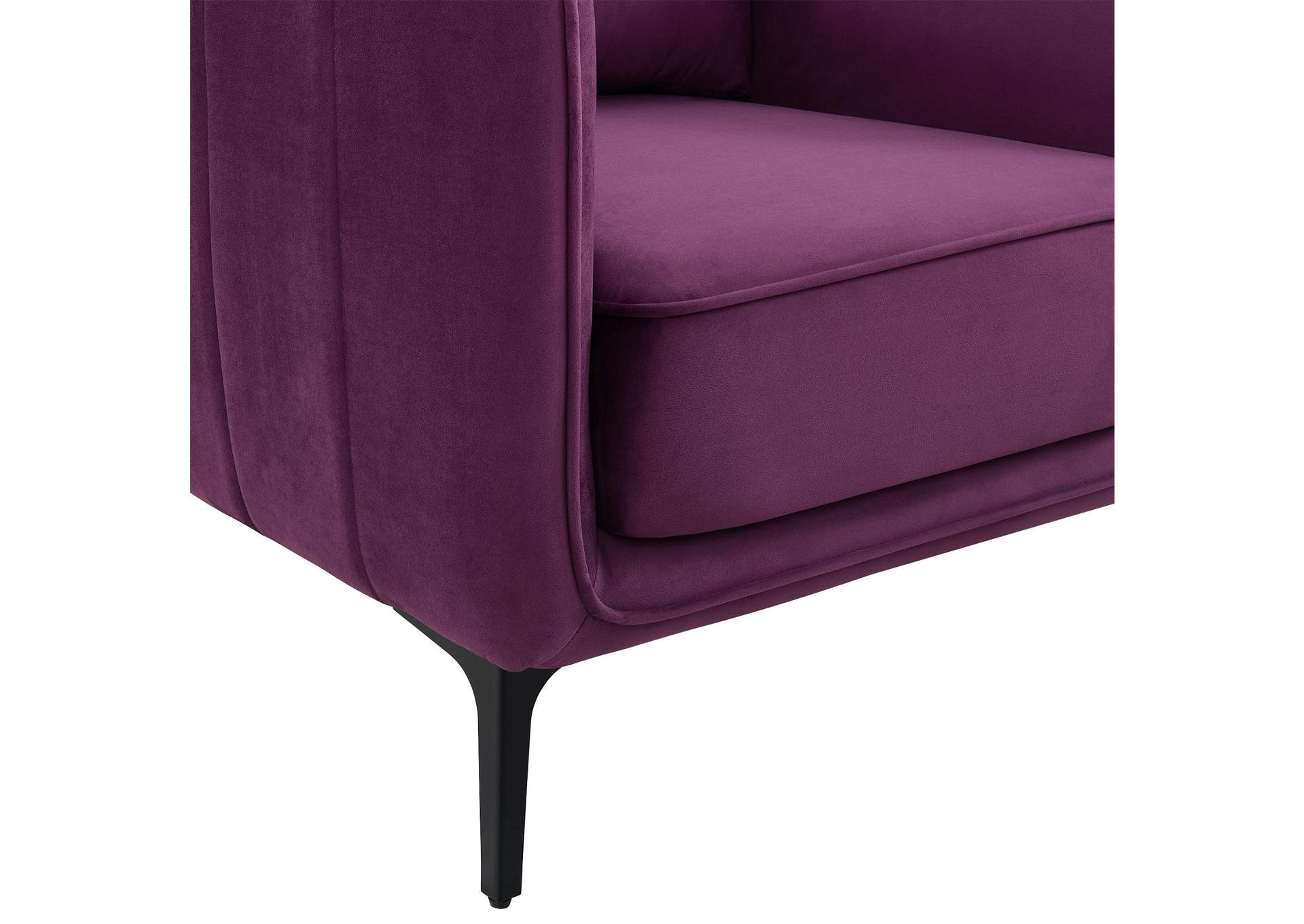 Rae Chair In Lavish 152 Purple Velvet image 4