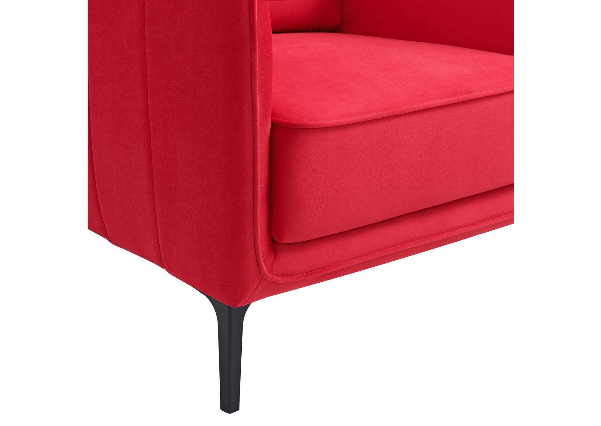 Rae Chair In Lavish 152 Red Velvet image 5