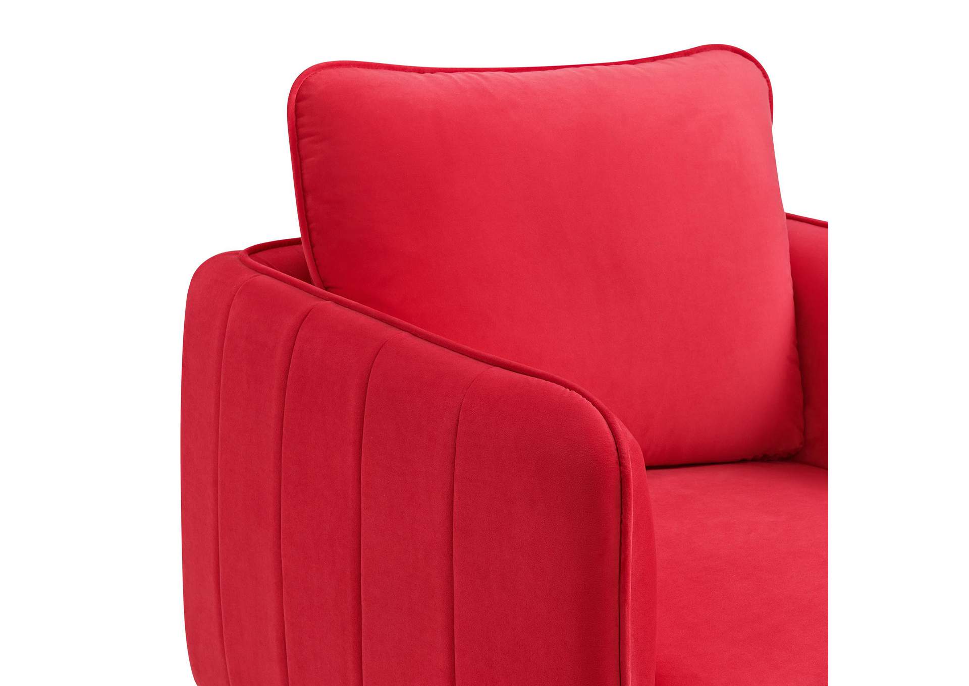 Rae Chair In Lavish 152 Red Velvet image 3