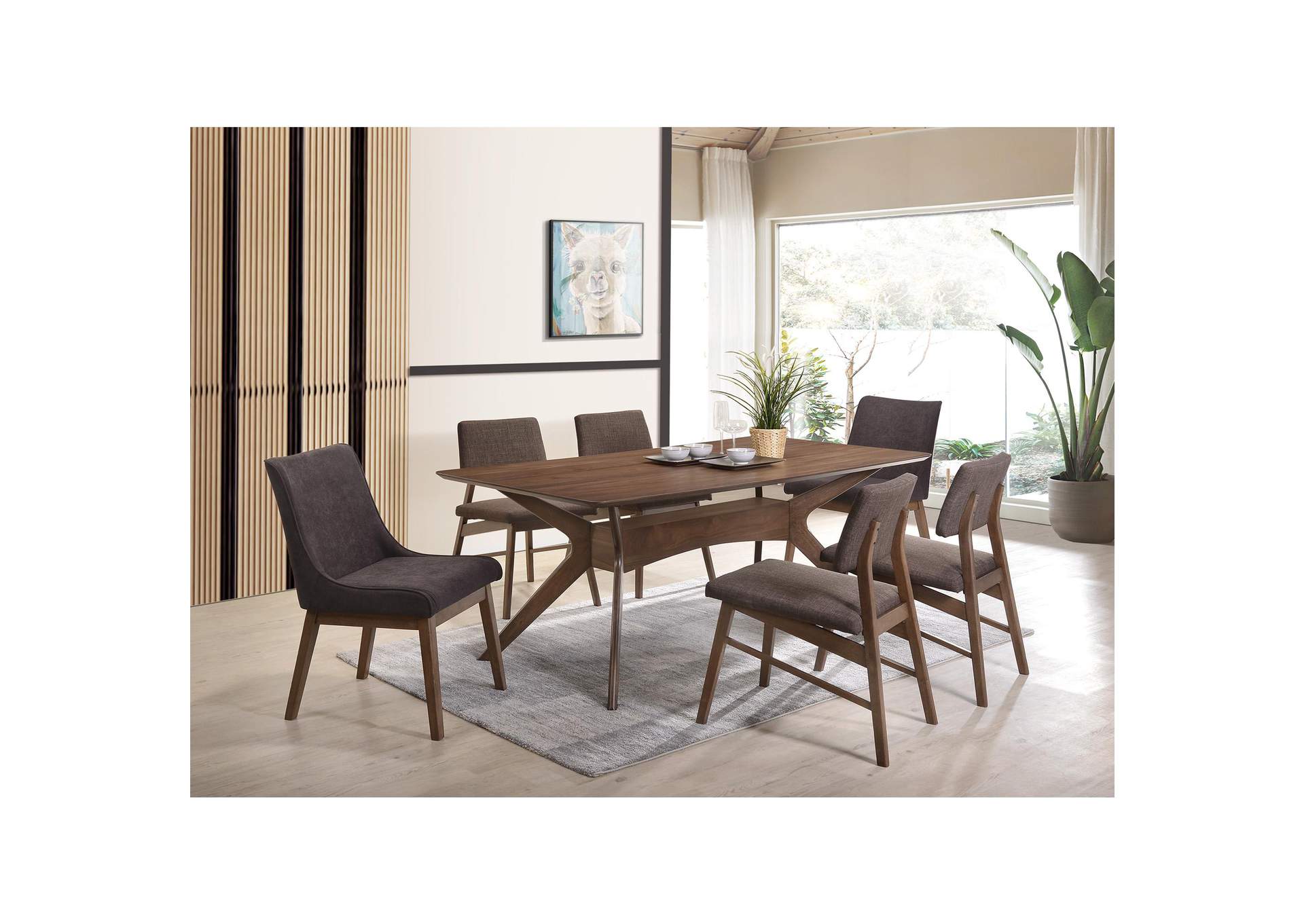 Razor Dining Arm Chair Walnut - Fg22616 - 20 Espresso 2 Per Pack image 1
