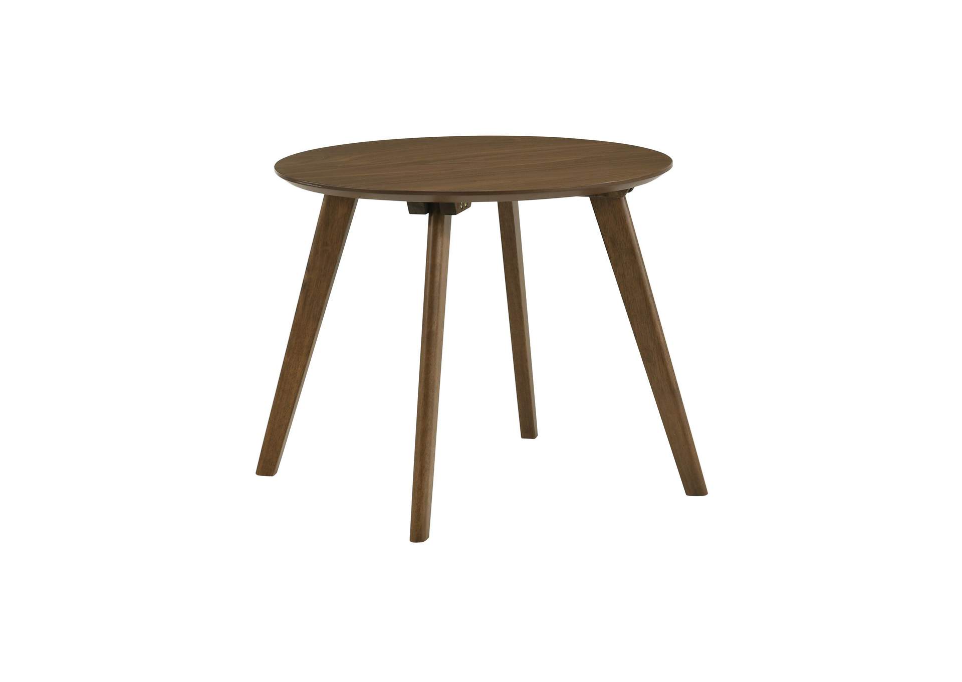 Razor Round End Table Walnut