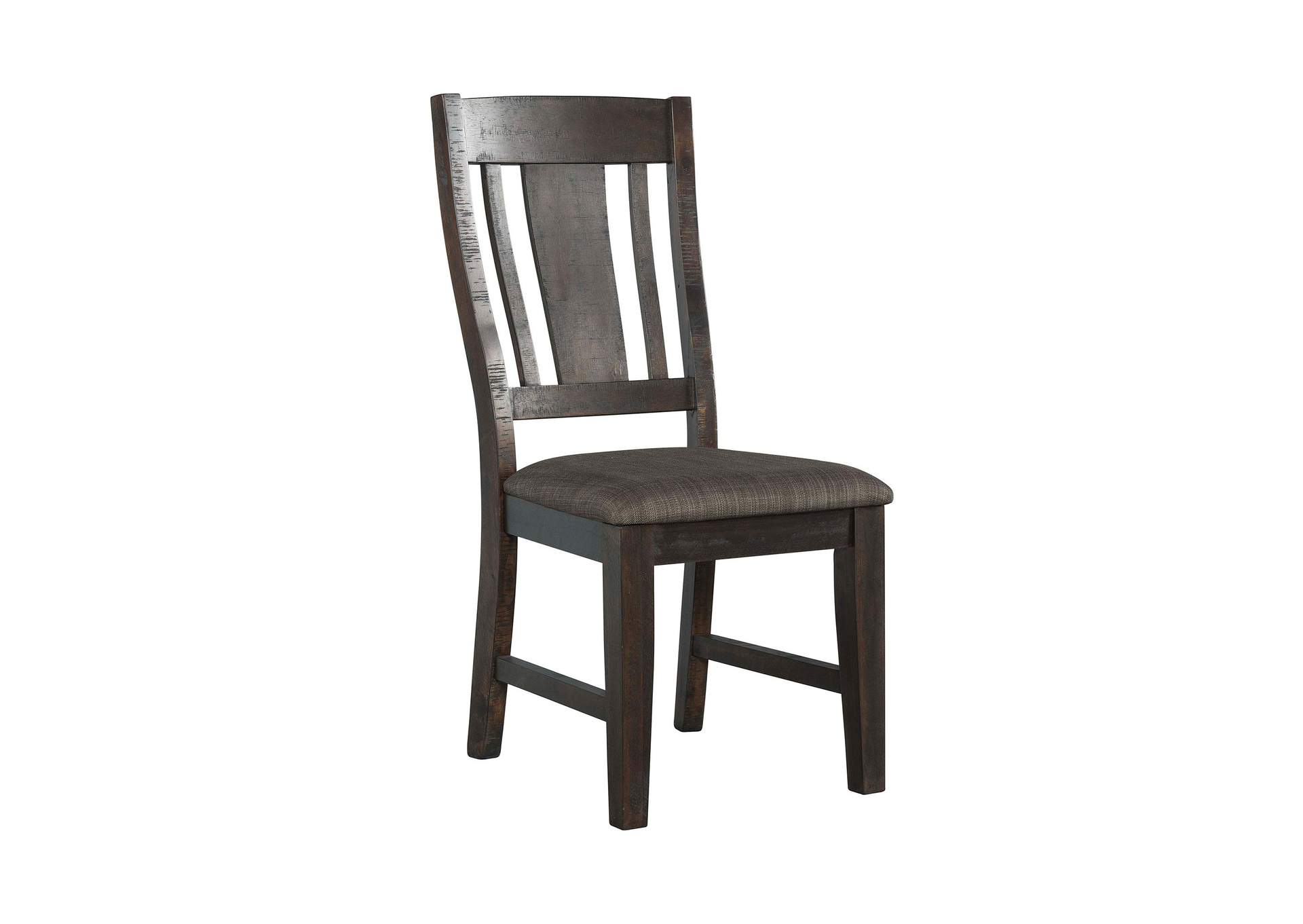 Rhodes Side Chair With Dark Grey Fabric In Charcoal 2 Per Carton image 6