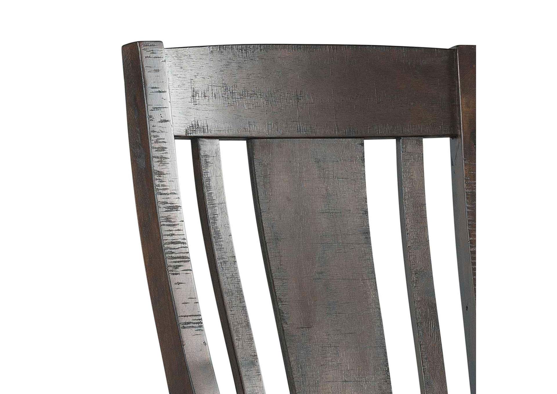 Rhodes Side Chair With Dark Grey Fabric In Charcoal 2 Per Carton image 4