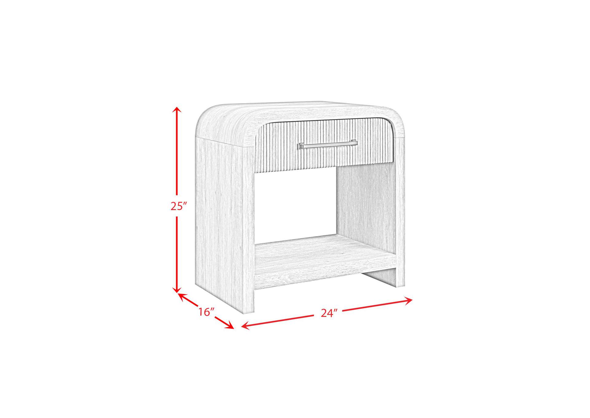 Ridgemont 1 - Drawer Nightstand With USB In Natural image 6