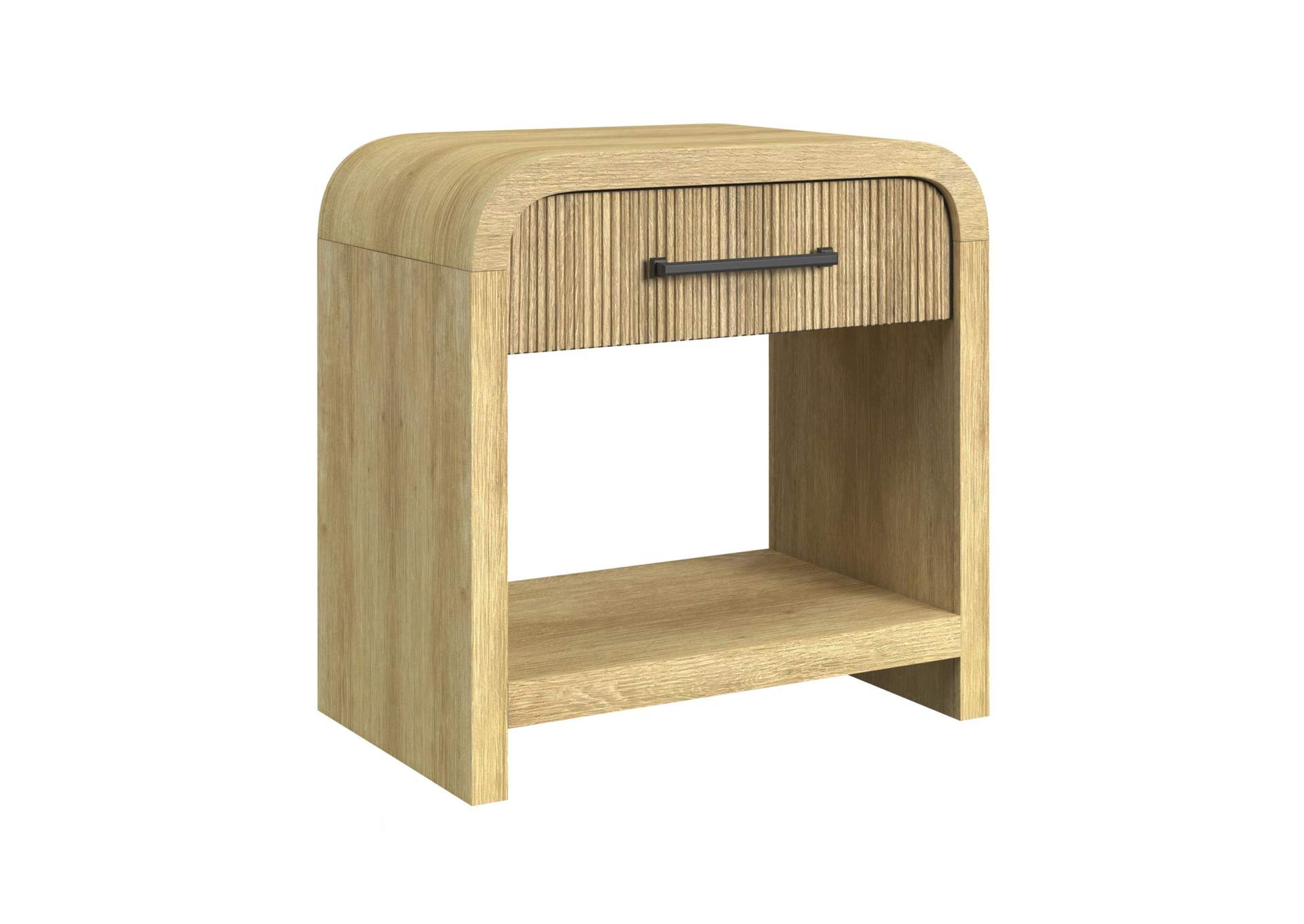 Ridgemont 1 - Drawer Nightstand With USB In Natural image 3