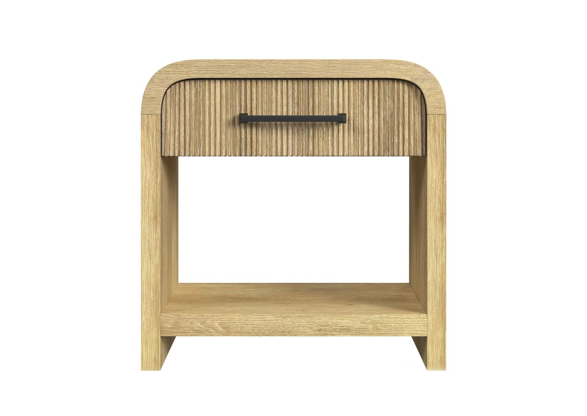 Ridgemont 1 - Drawer Nightstand With USB In Natural image 4