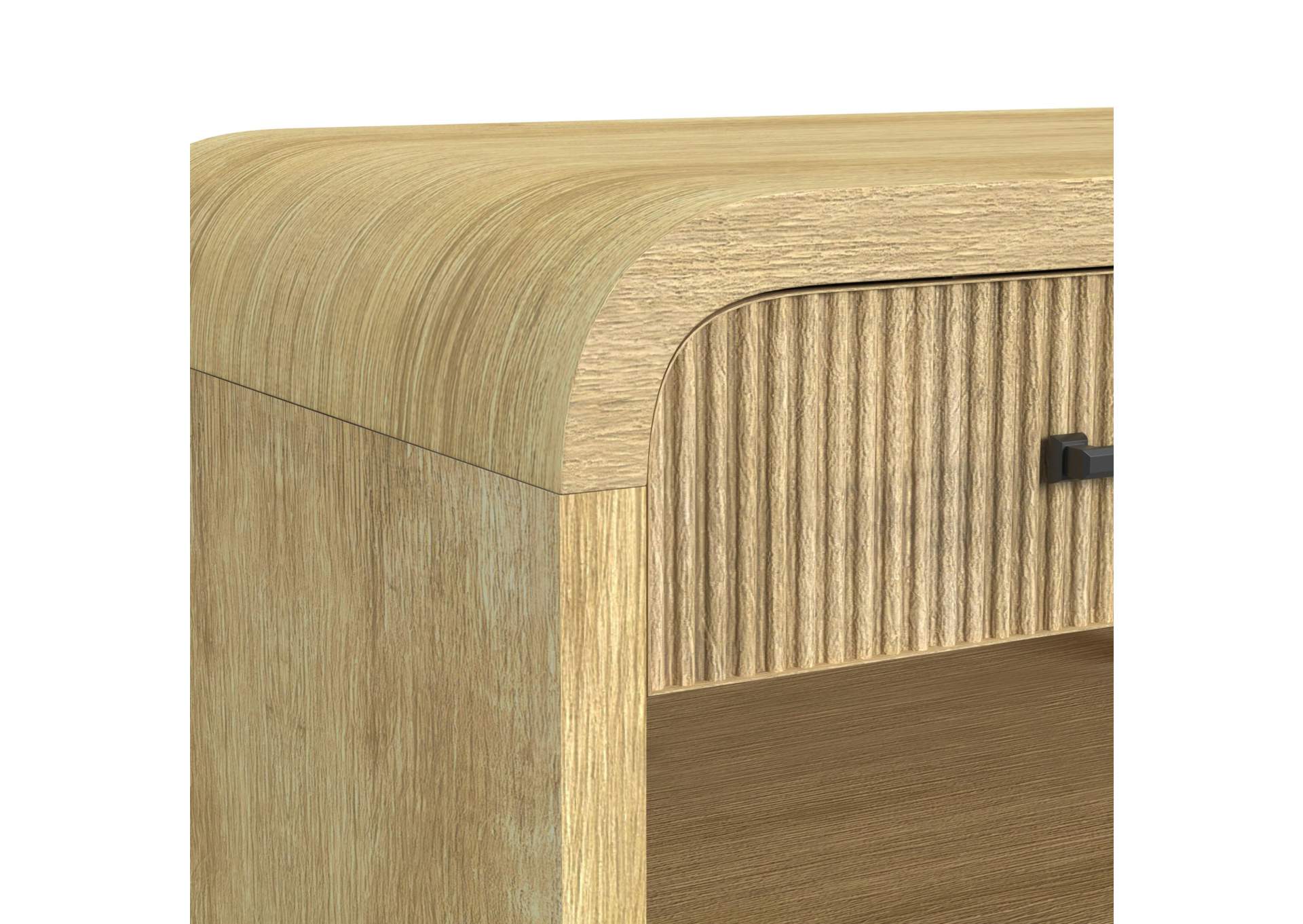 Ridgemont 1 - Drawer Nightstand With USB In Natural image 5