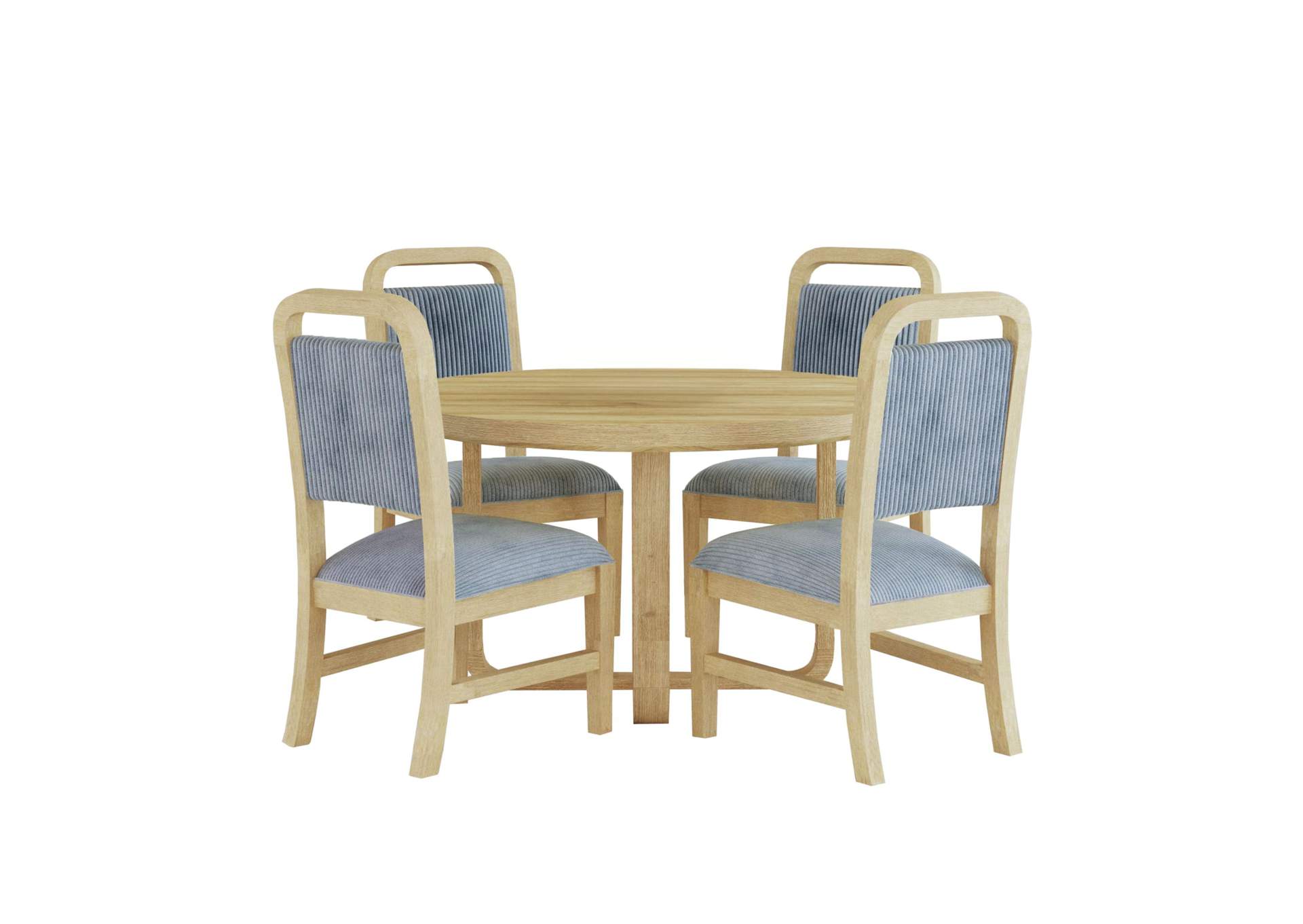 Ridgemont 5 Piece Standard Height Dining Set In Natural - Table And Four Chairs image 5