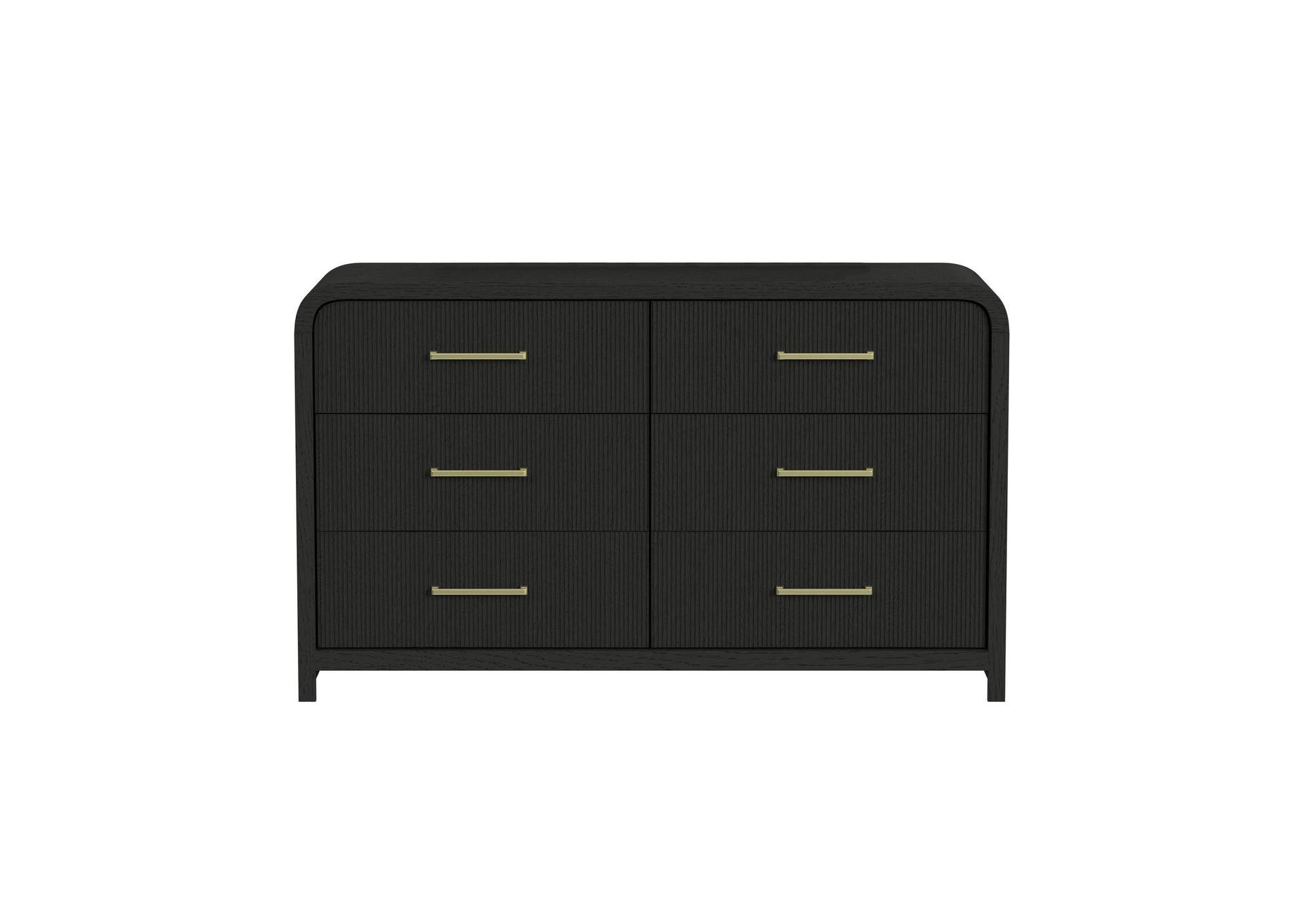 Ridgemont 6 - Drawer Dresser In Black With Grain image 4