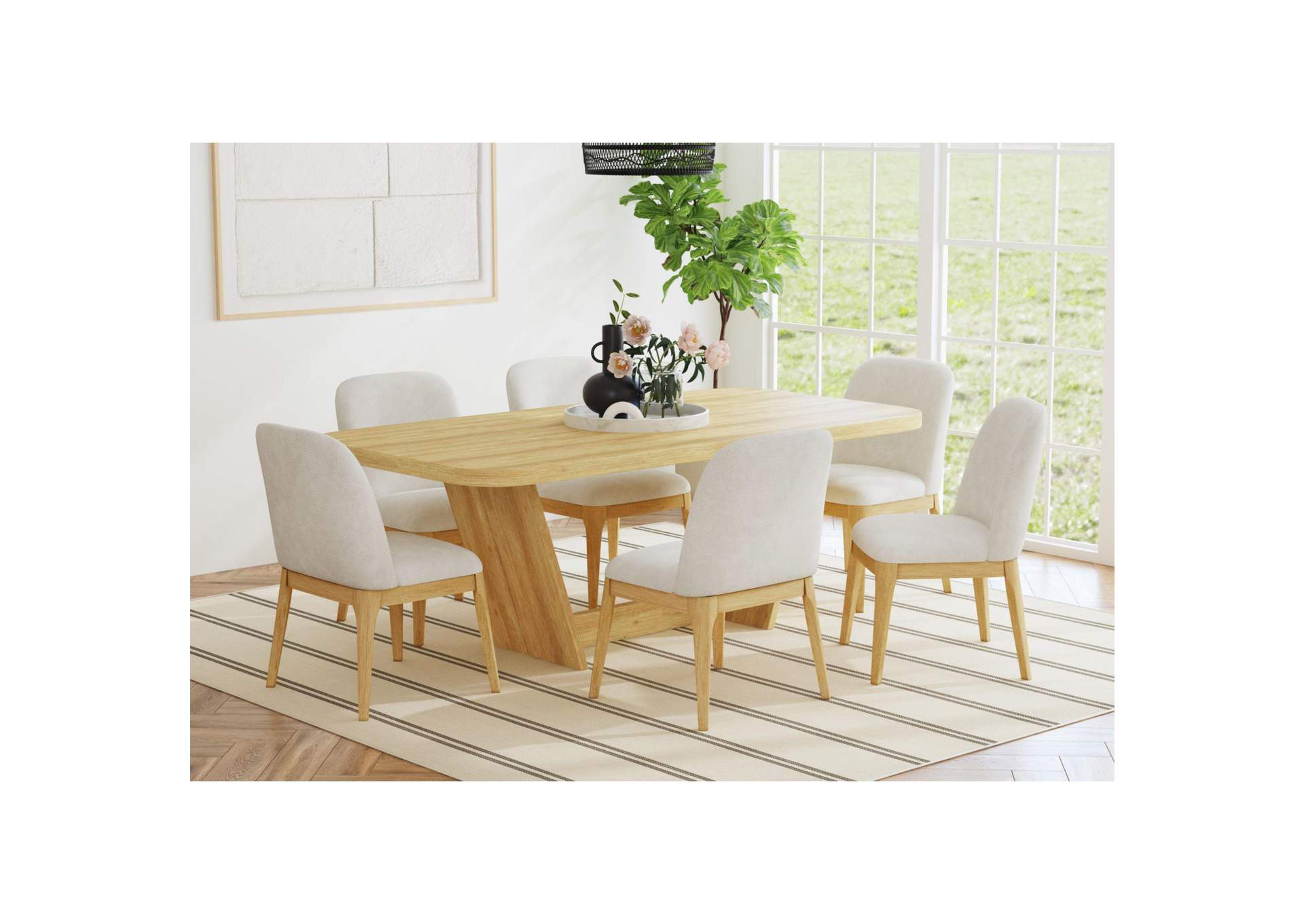 Ridgemont Rectangular Dining Table In Natural image 1