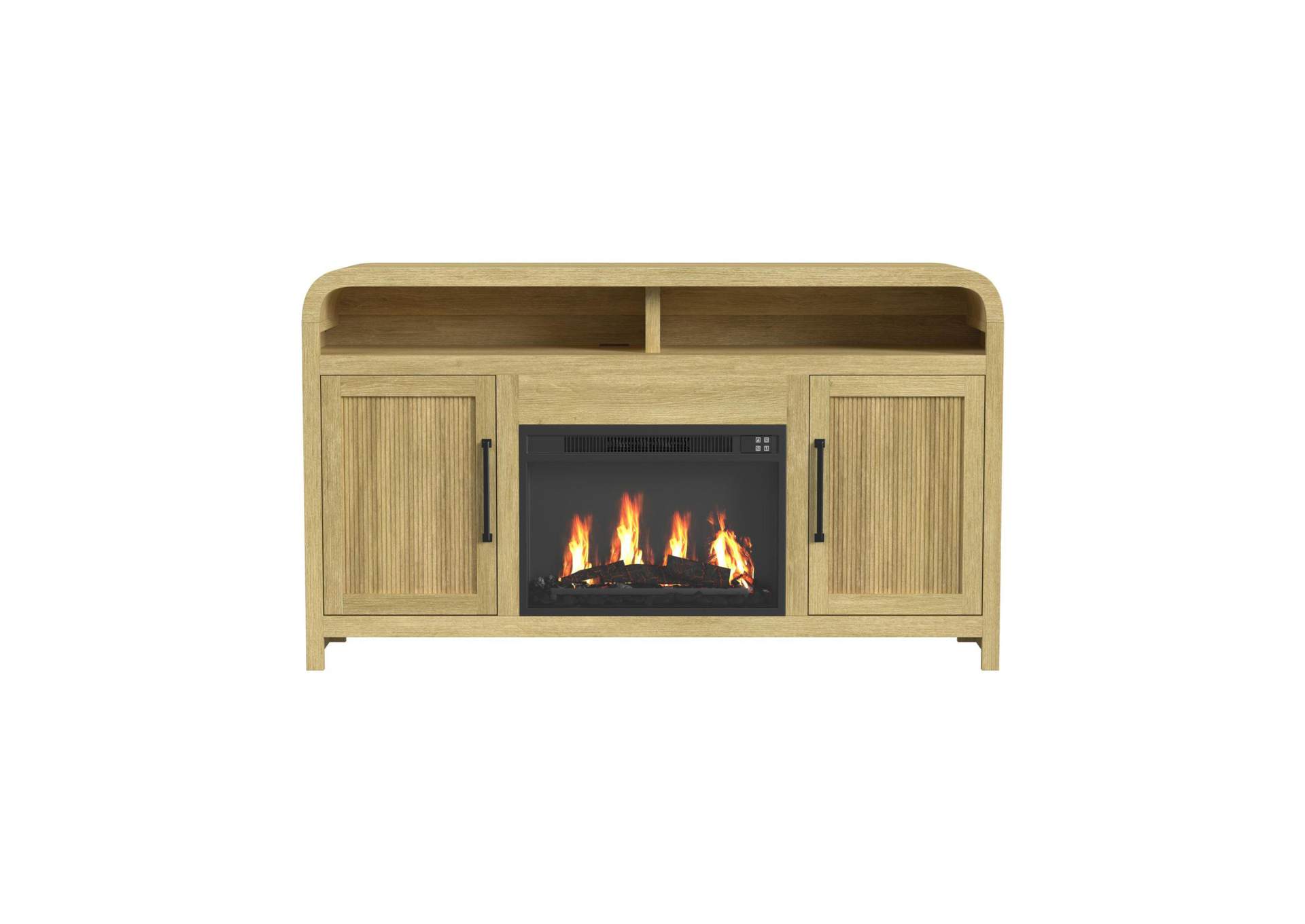 Ridgemont Complete 60 Fireplace Cabinet In Natural - Single Pack image 10